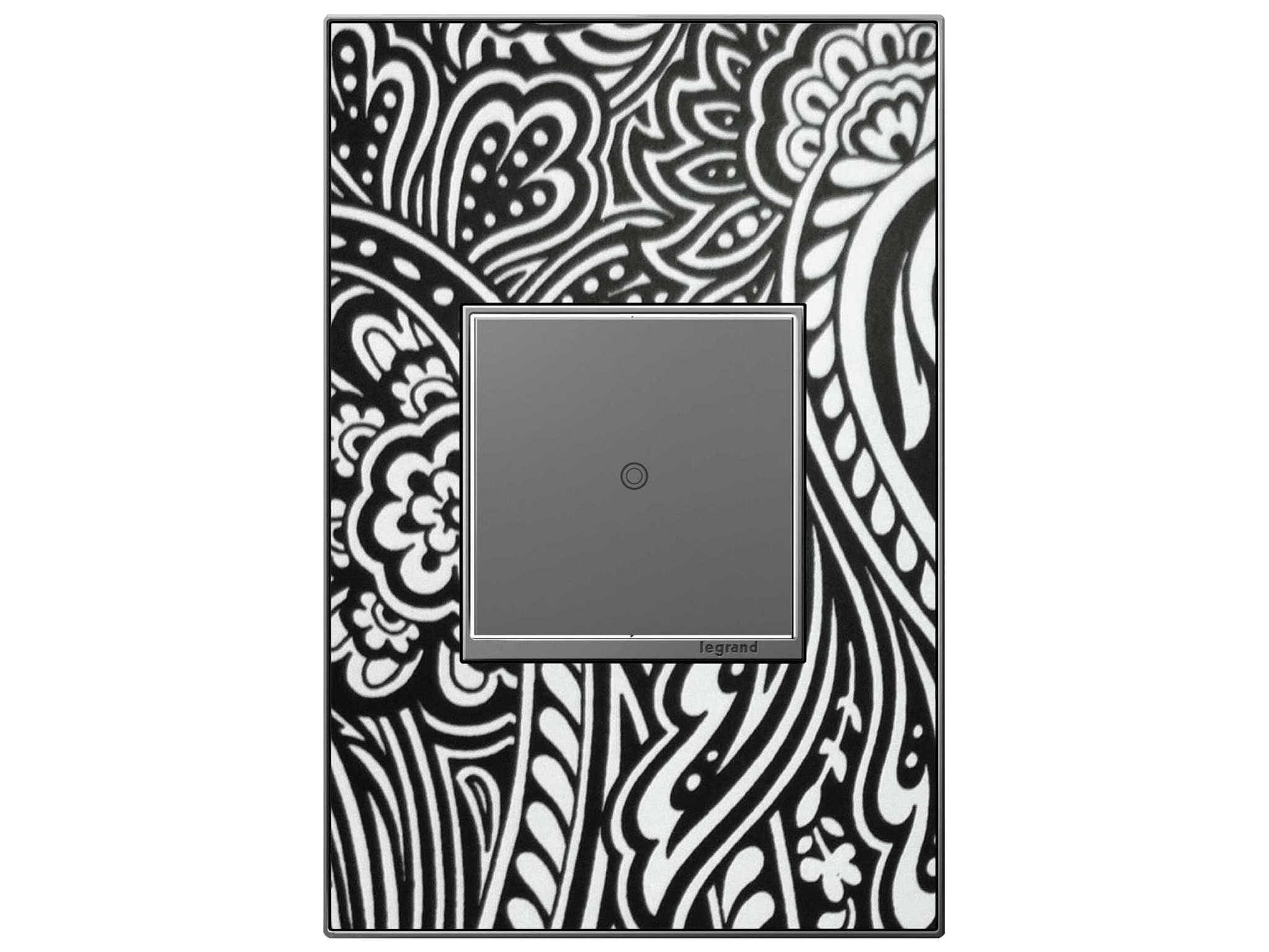 Legrand Real Materials Custom One-Gang Wall Plate with Magnesium Trim