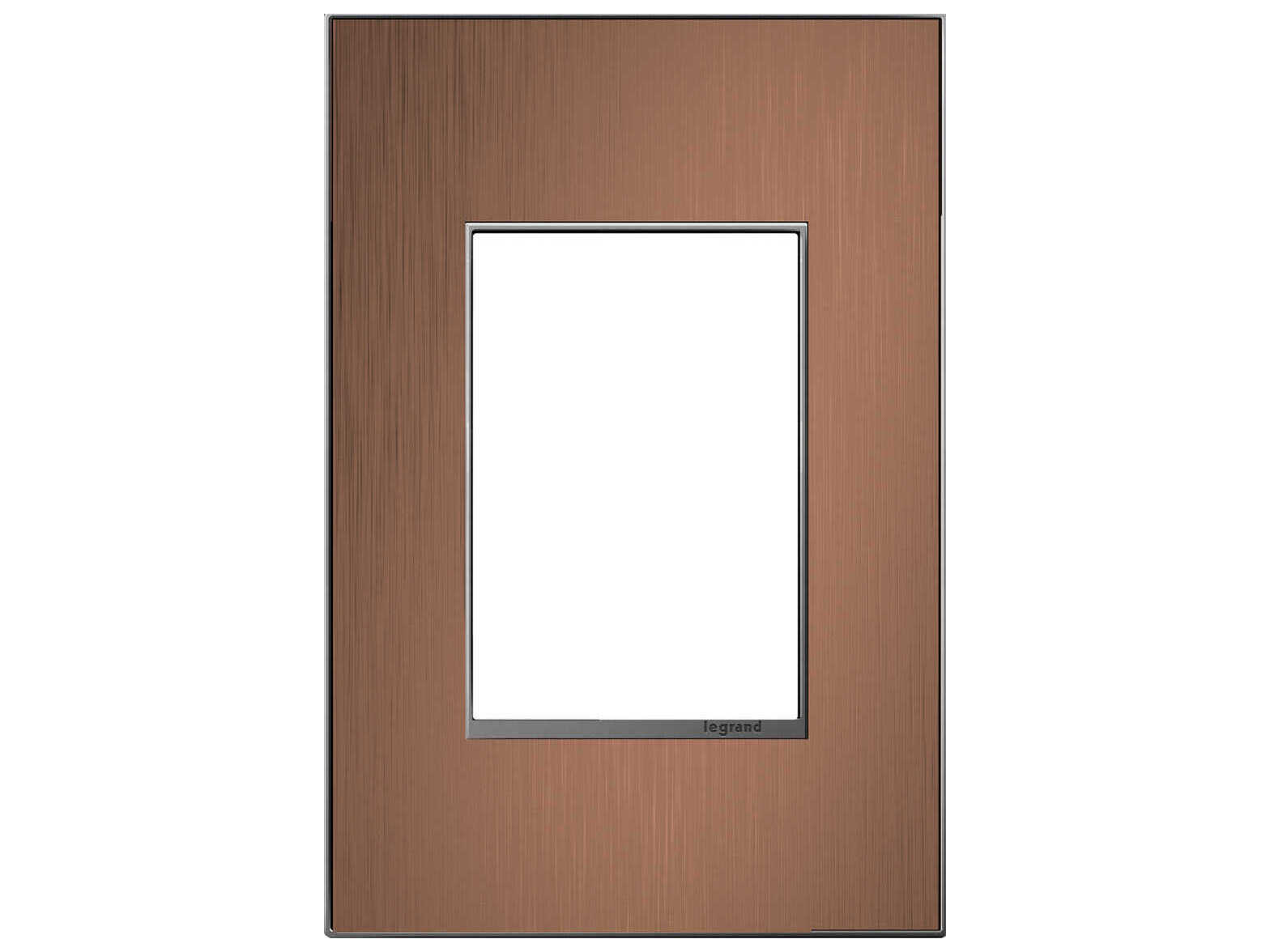 Legrand Adorne Copper Copper One-Gang-Plus Screwless Wall Plate