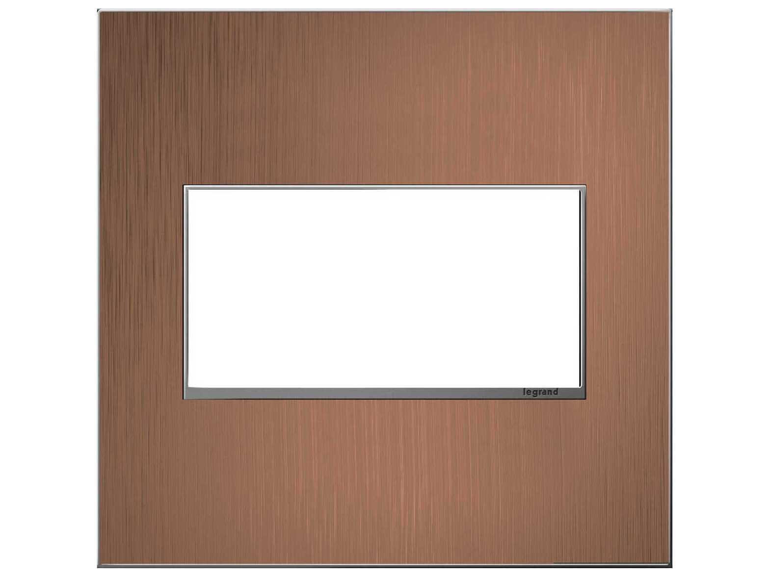 Legrand Adorne Copper Copper Two-Gang Screwless Wall Plate