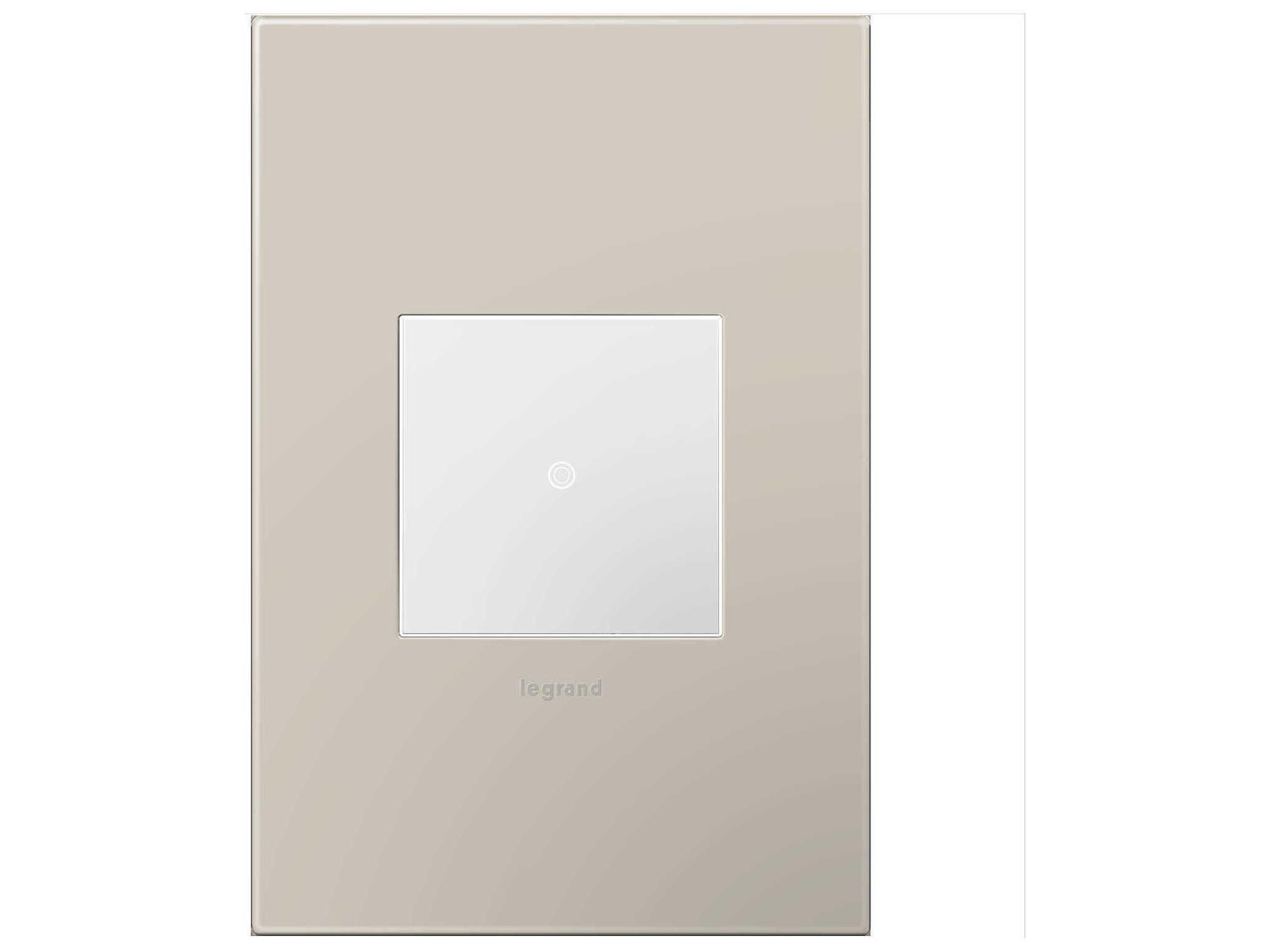 Legrand Plastics Greige One-Gang Wall Plate
