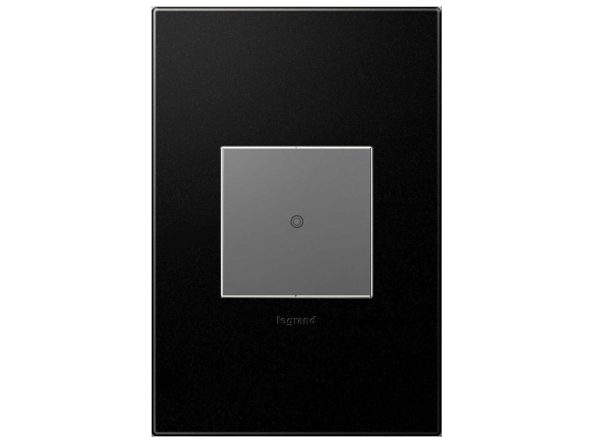 Legrand Plastics Graphite One-Gang Wall Plate