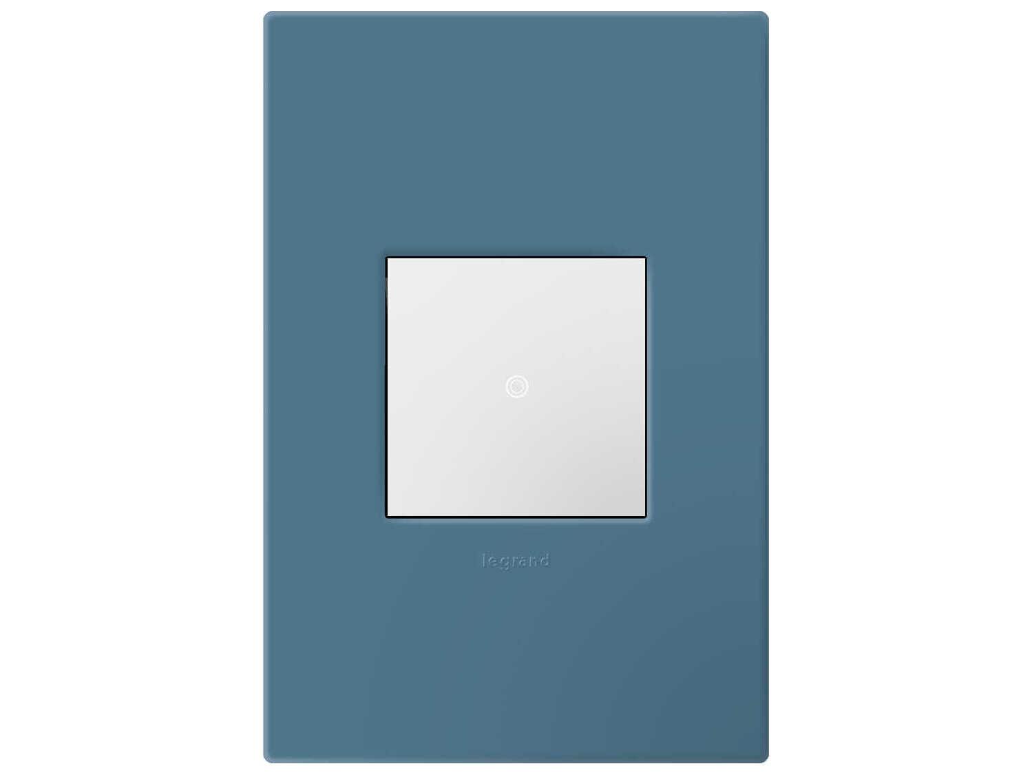 Legrand Plastics Mystic One-Gang-Plus Screwless Wall Plate with Microban