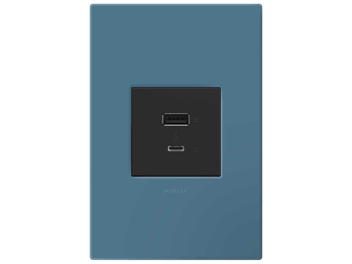 Legrand Plastics Mystic One-Gang-Plus Screwless Wall Plate with Microban