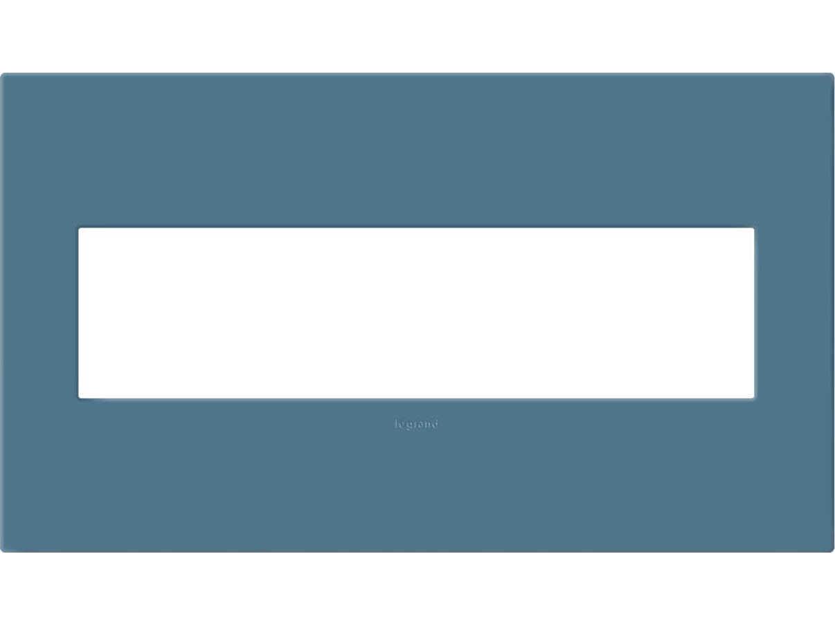 Legrand Plastics Mystic Four-Gang Screwless Wall Plate with Microban