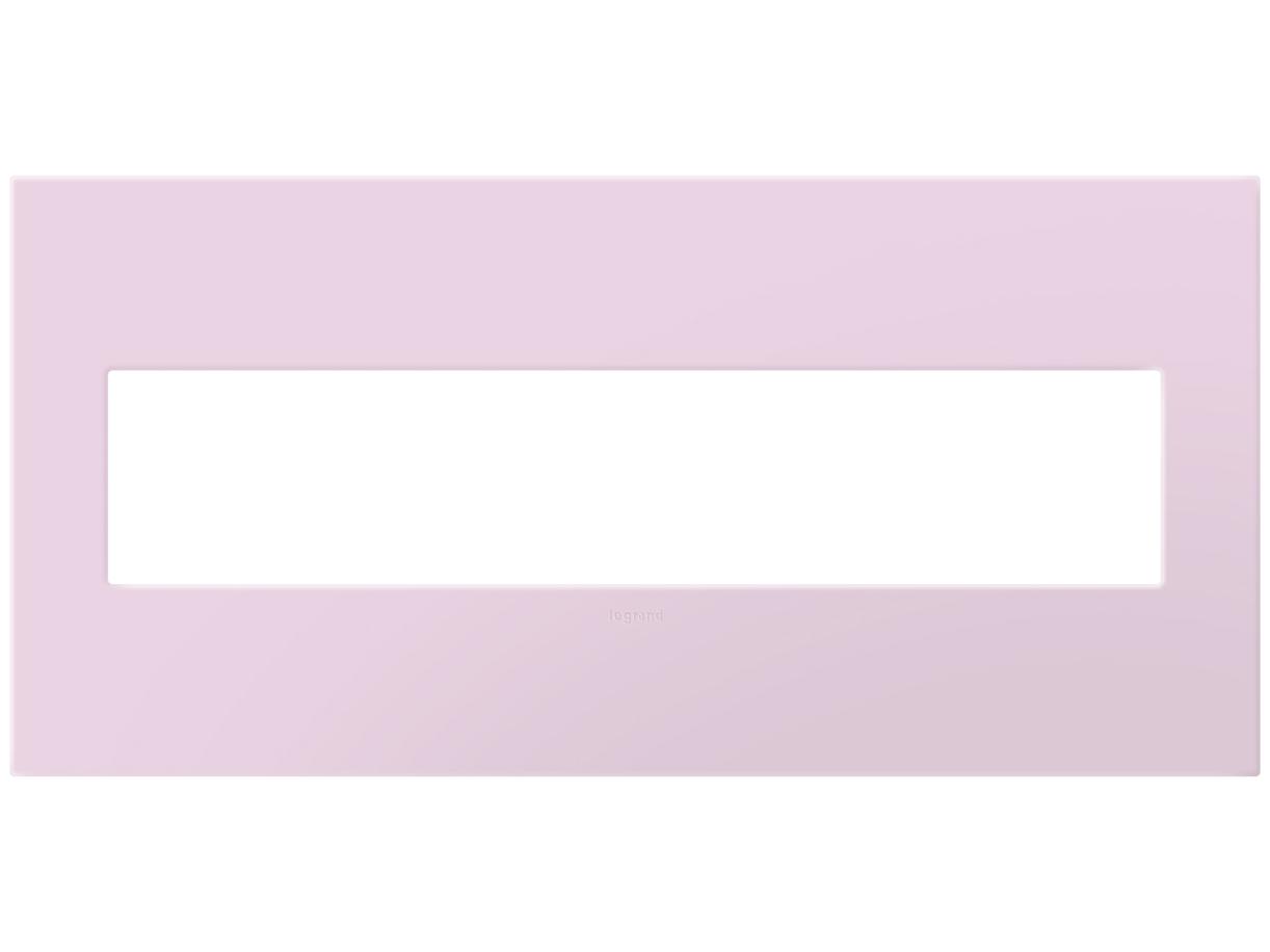 Legrand Plastics Rosa Five-Gang Screwless Wall Plate with Microban