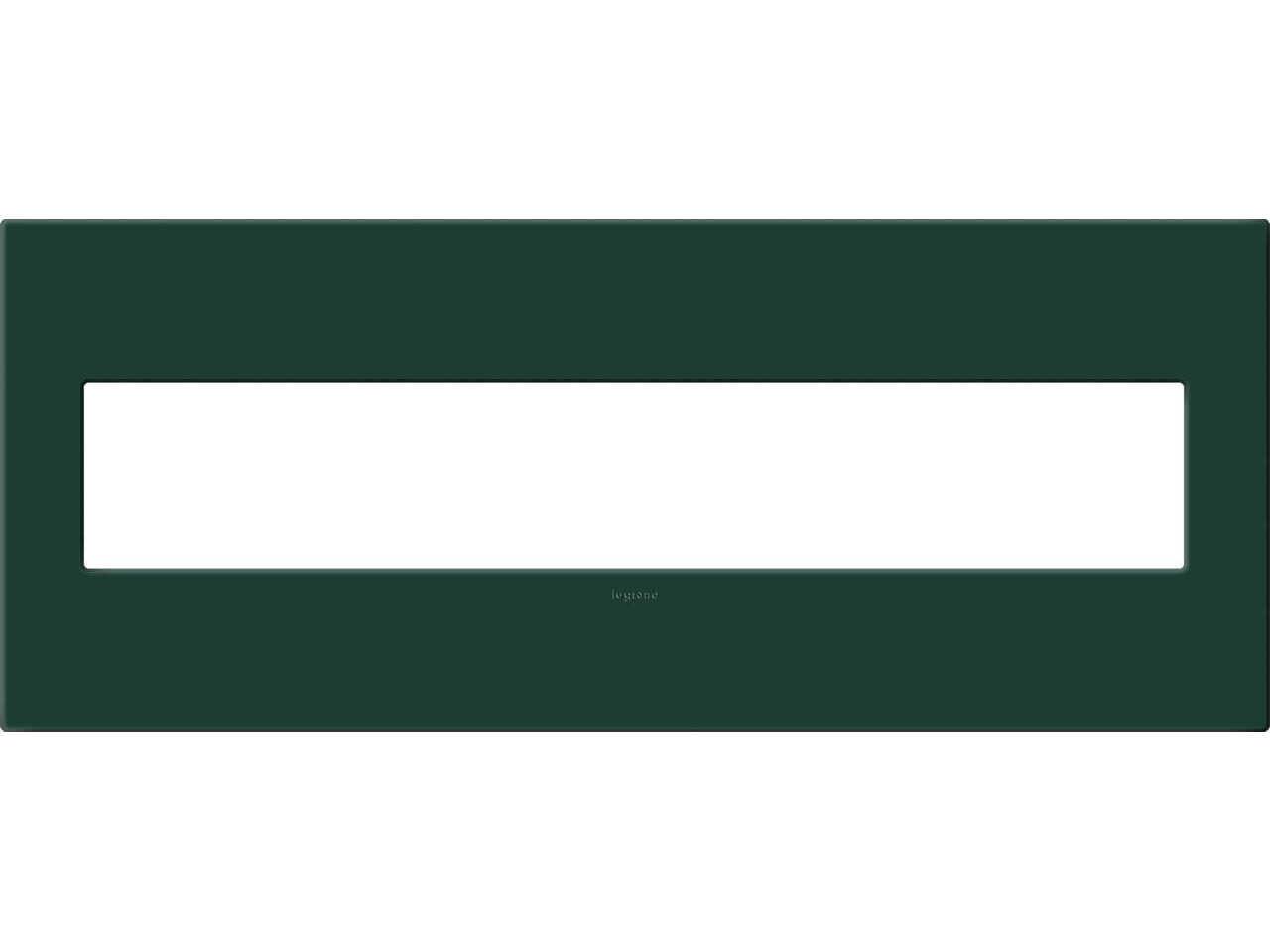 Legrand Plastics Evergreen Six-Gang Screwless Wall Plate with Microban