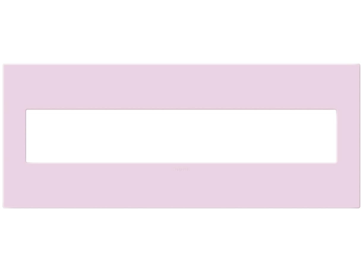 Legrand Plastics Rosa Six-Gang Screwless Wall Plate with Microban