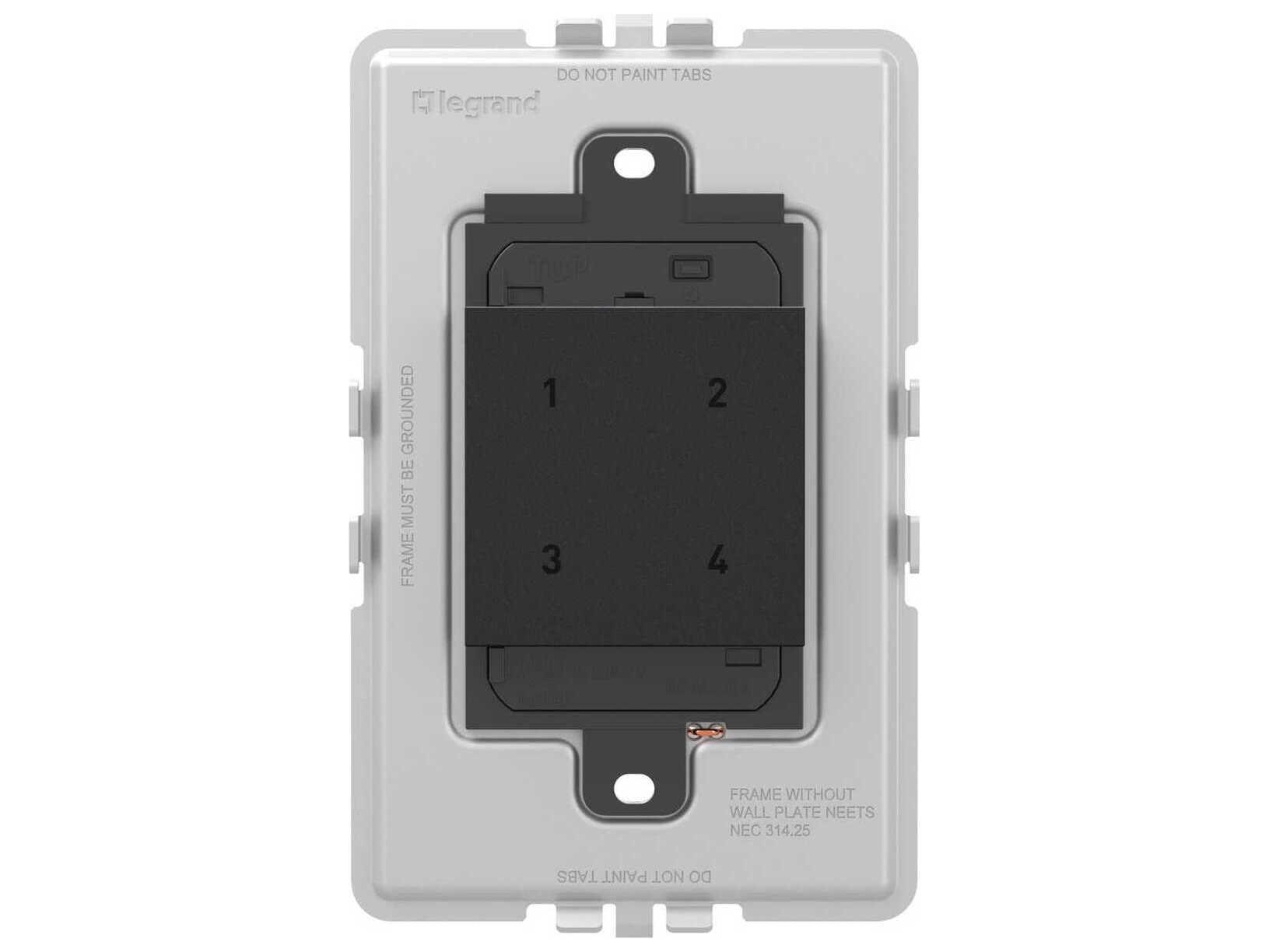 Legrand Adorne Graphite Wireless Smart Scene Switch with Netatmo