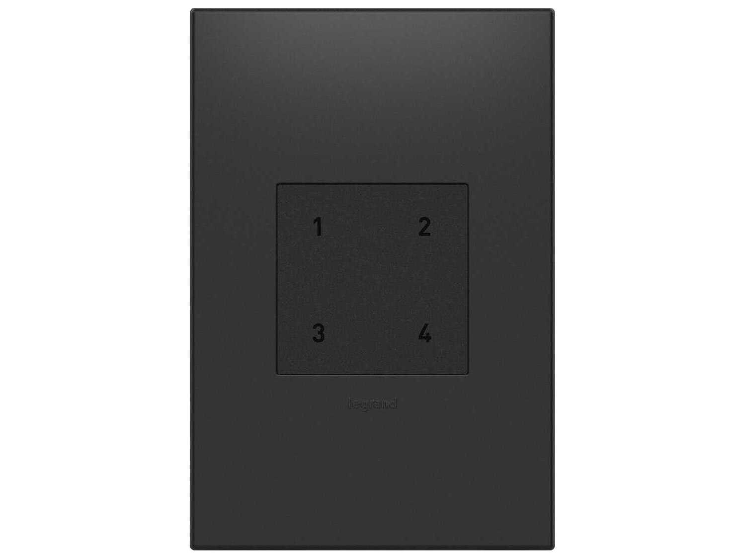 Legrand Adorne Graphite Wireless Smart Scene Switch with Netatmo