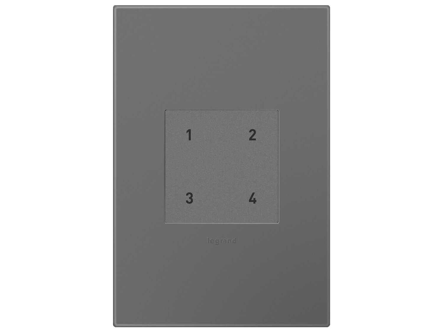 Legrand Adorne Magnesium Wireless Smart Scene Switch with Netatmo