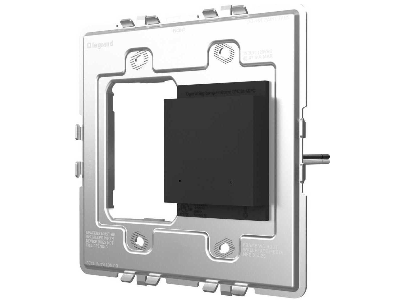 Legrand Adorne Graphite Smart Surface-Mount Gateway with Netatmo