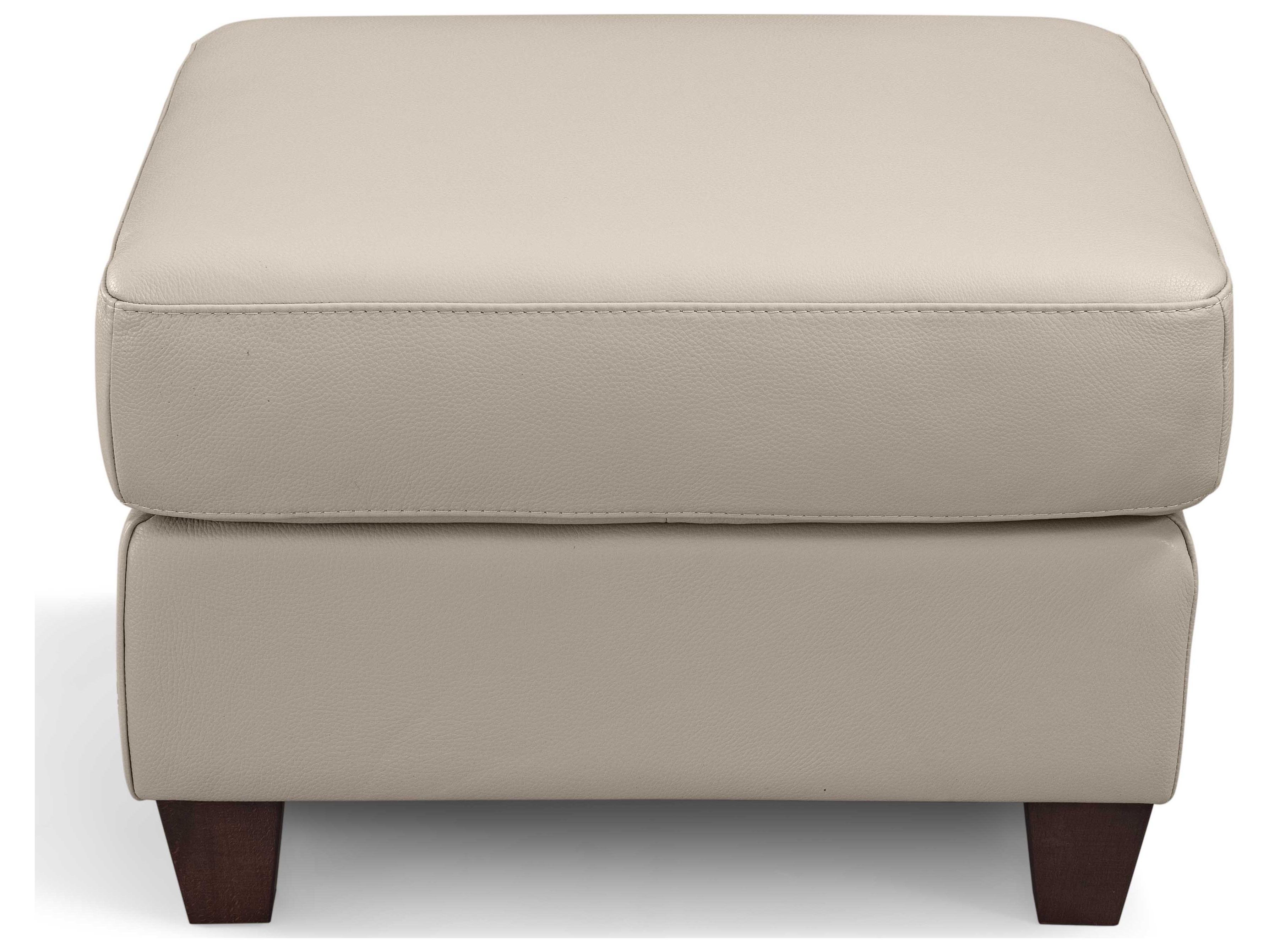 Leather Italia USA Millbrook Ottoman M12291A Taupe Plain 100