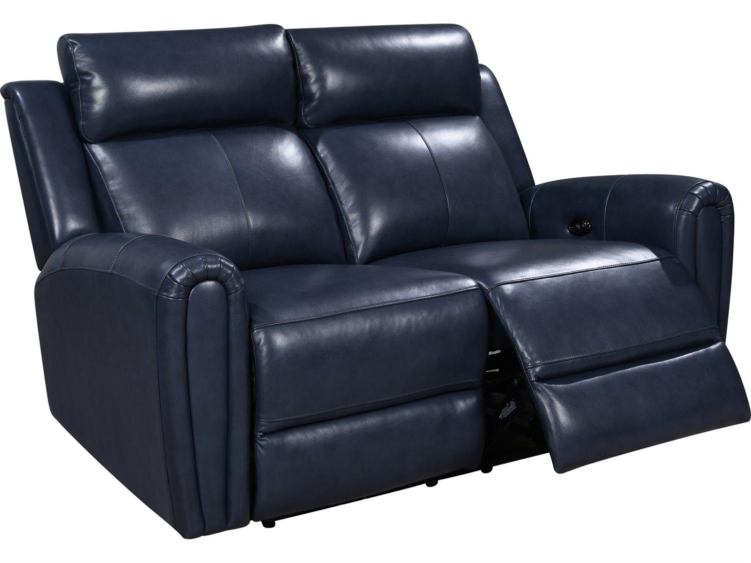 Leather Italia USA Jonathan P1 Loveseat 7378Lv Blue