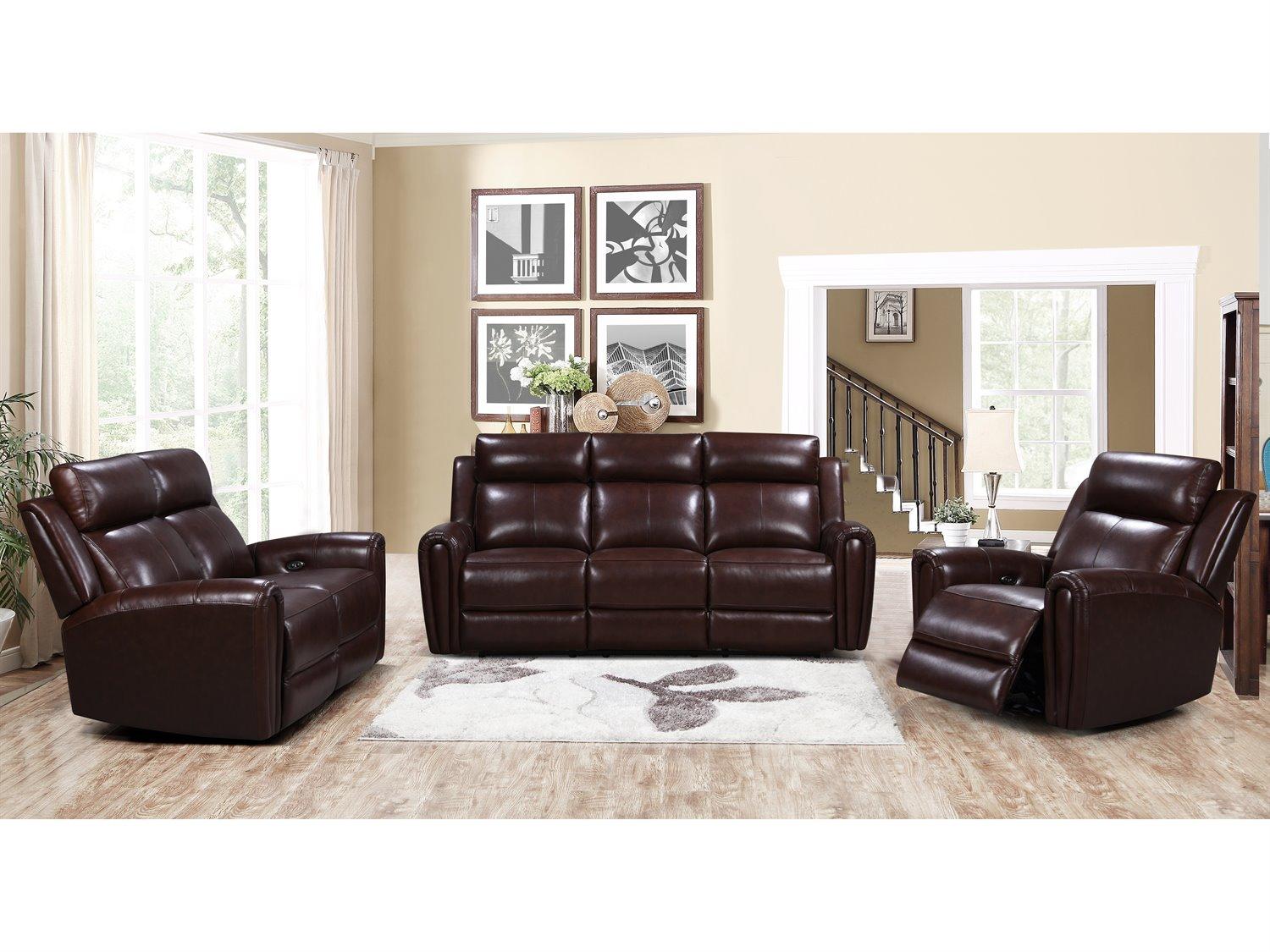 Leather Italia USA Jonathan P1 Sofa 7030Lv Brown