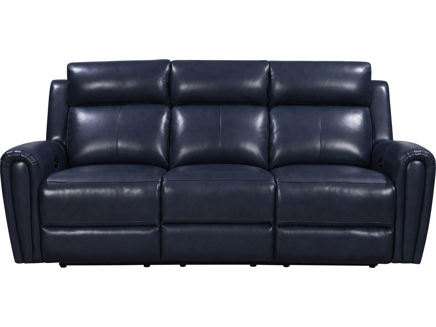 Leather Italia USA Jonathan P1 Sofa 7378Lv Blue
