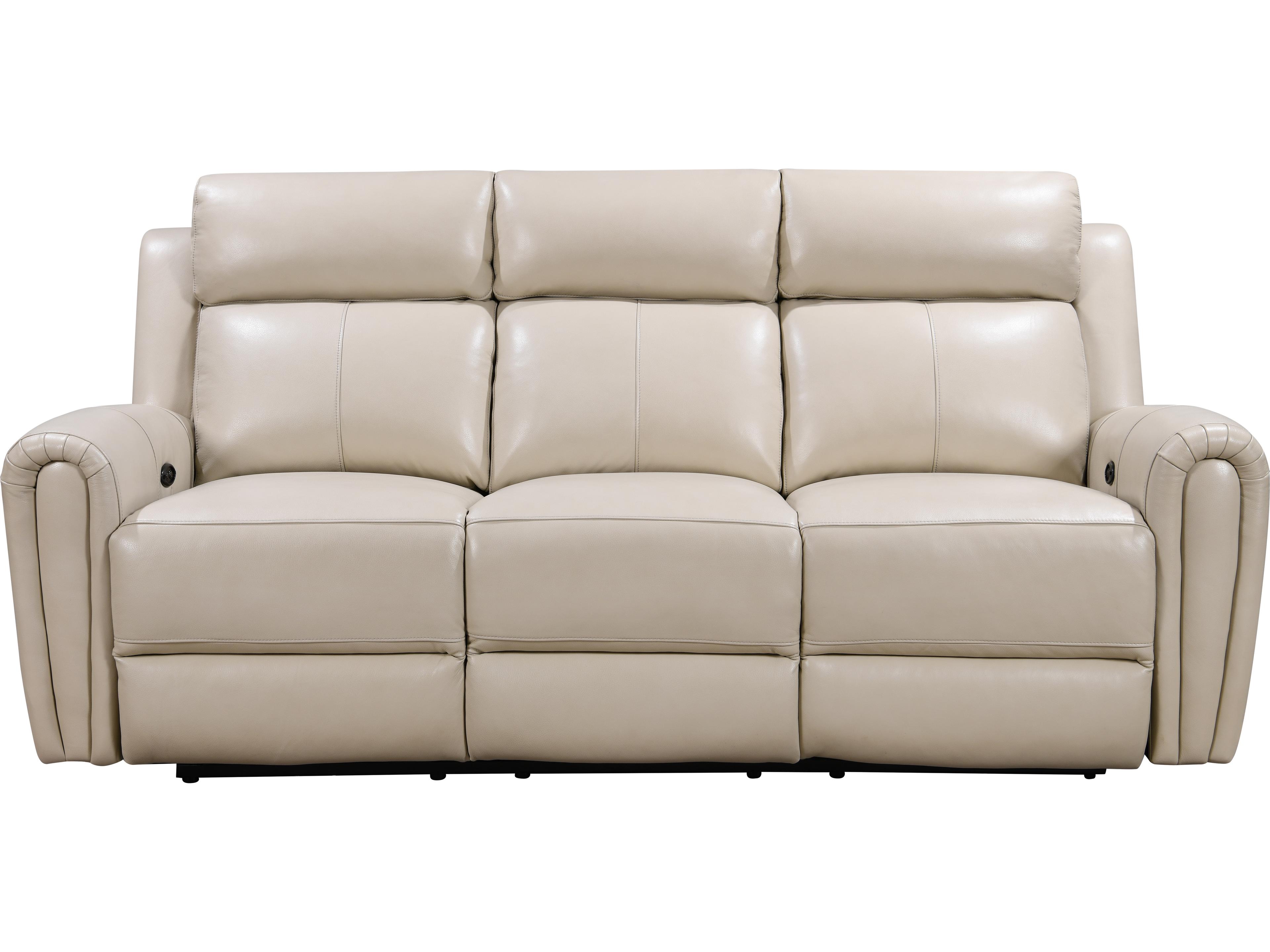 Leather Italia USA Jonathan P1 Sofa 7405Lv Cream
