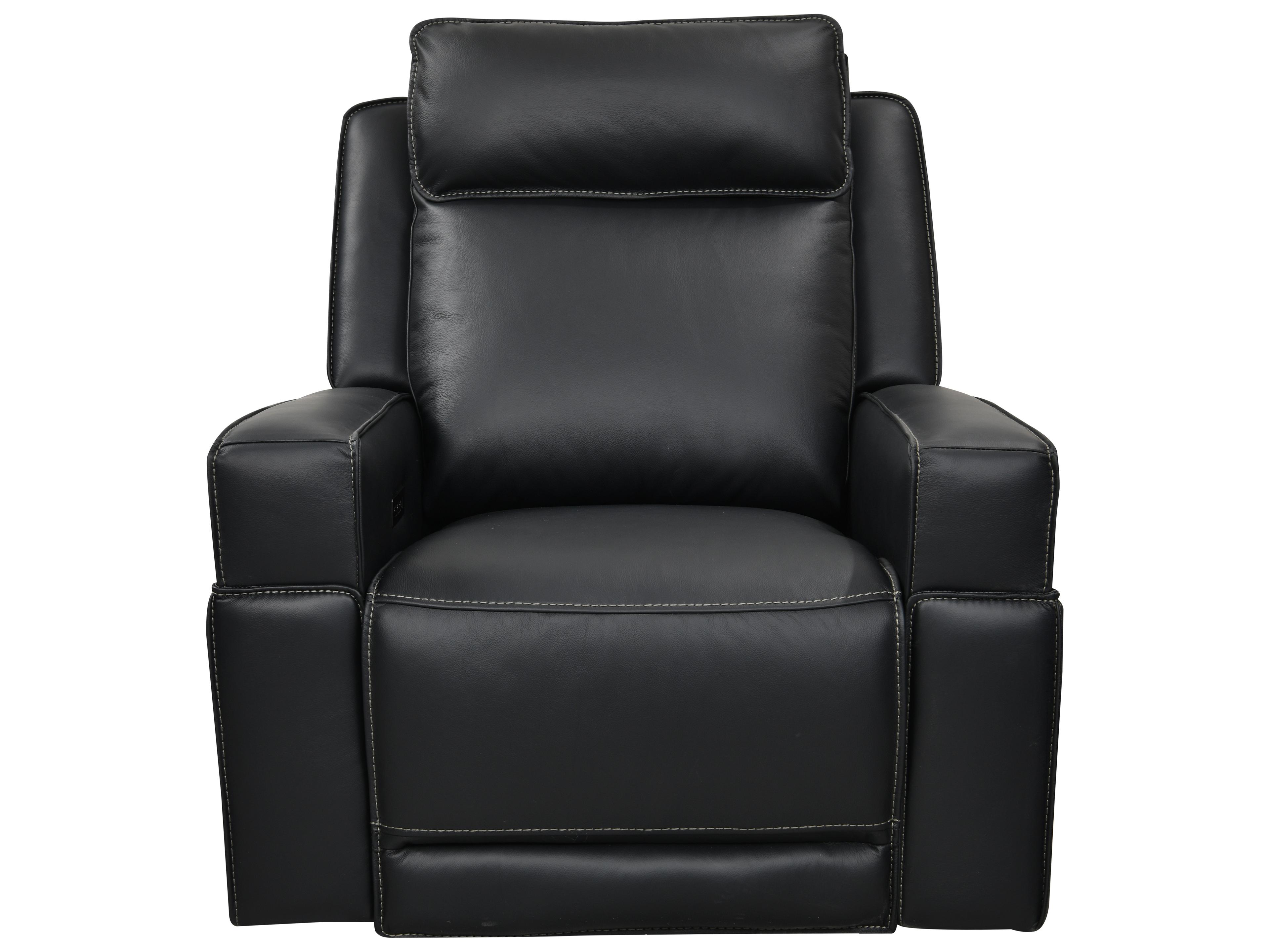 Leather Italia USA Valley Chair - P2 - Glider 8034Lv Black L
