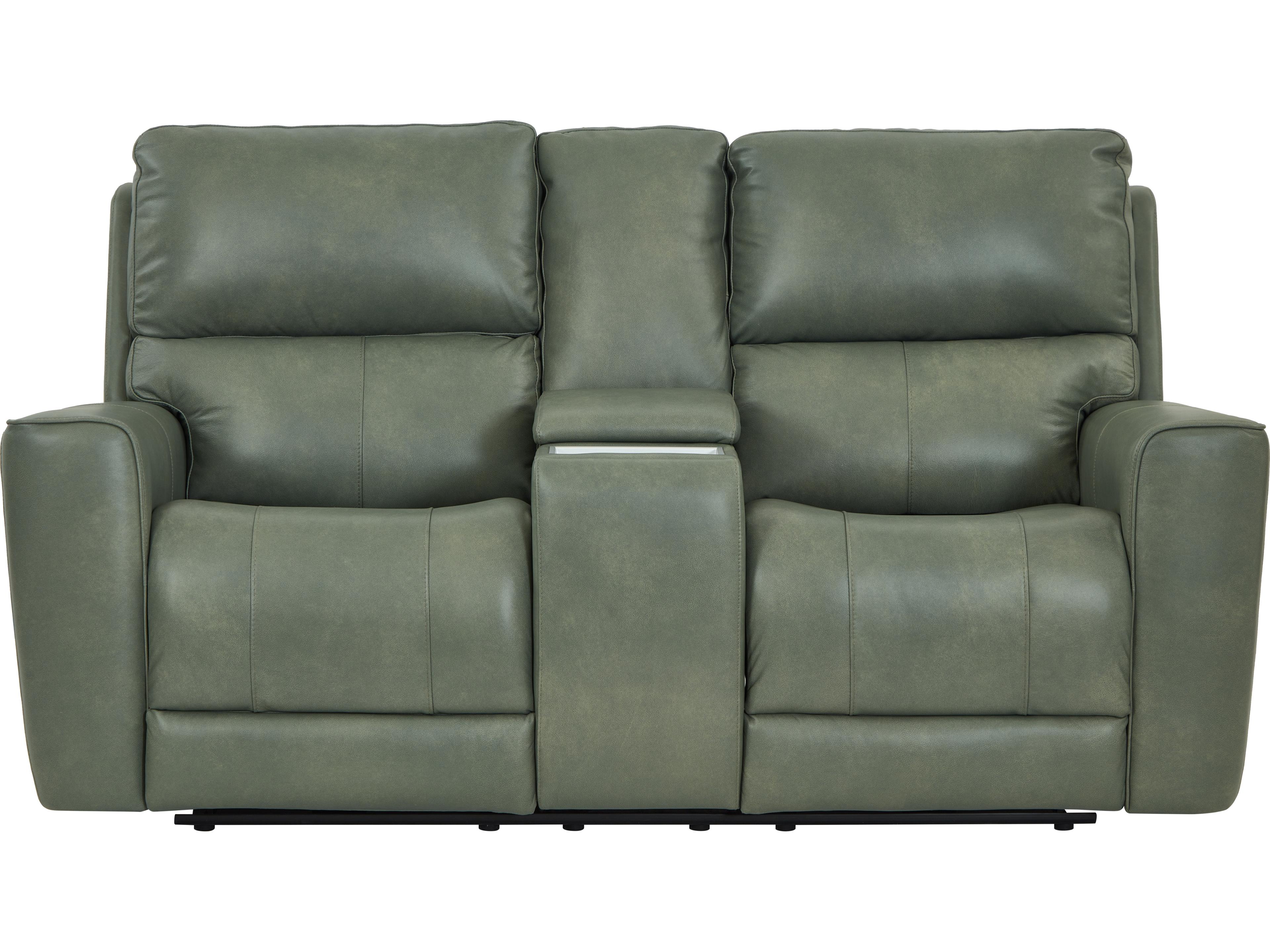 Leather Italia USA Laredo Loveseat - Console P2 - Zg 1607Lv S