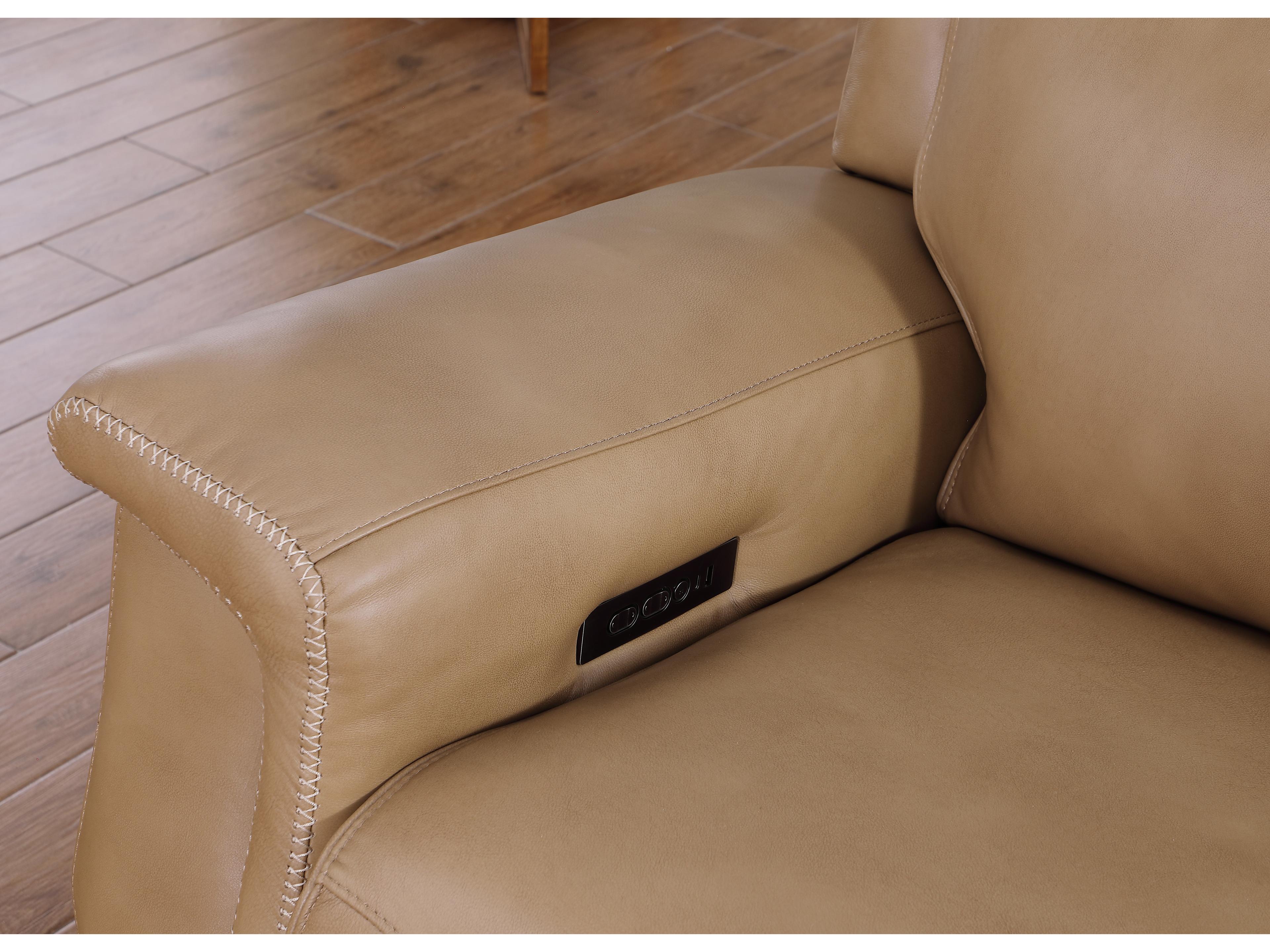 Leather Italia USA Fischer Sofa - P2 - Zg 1306Lv Saddle