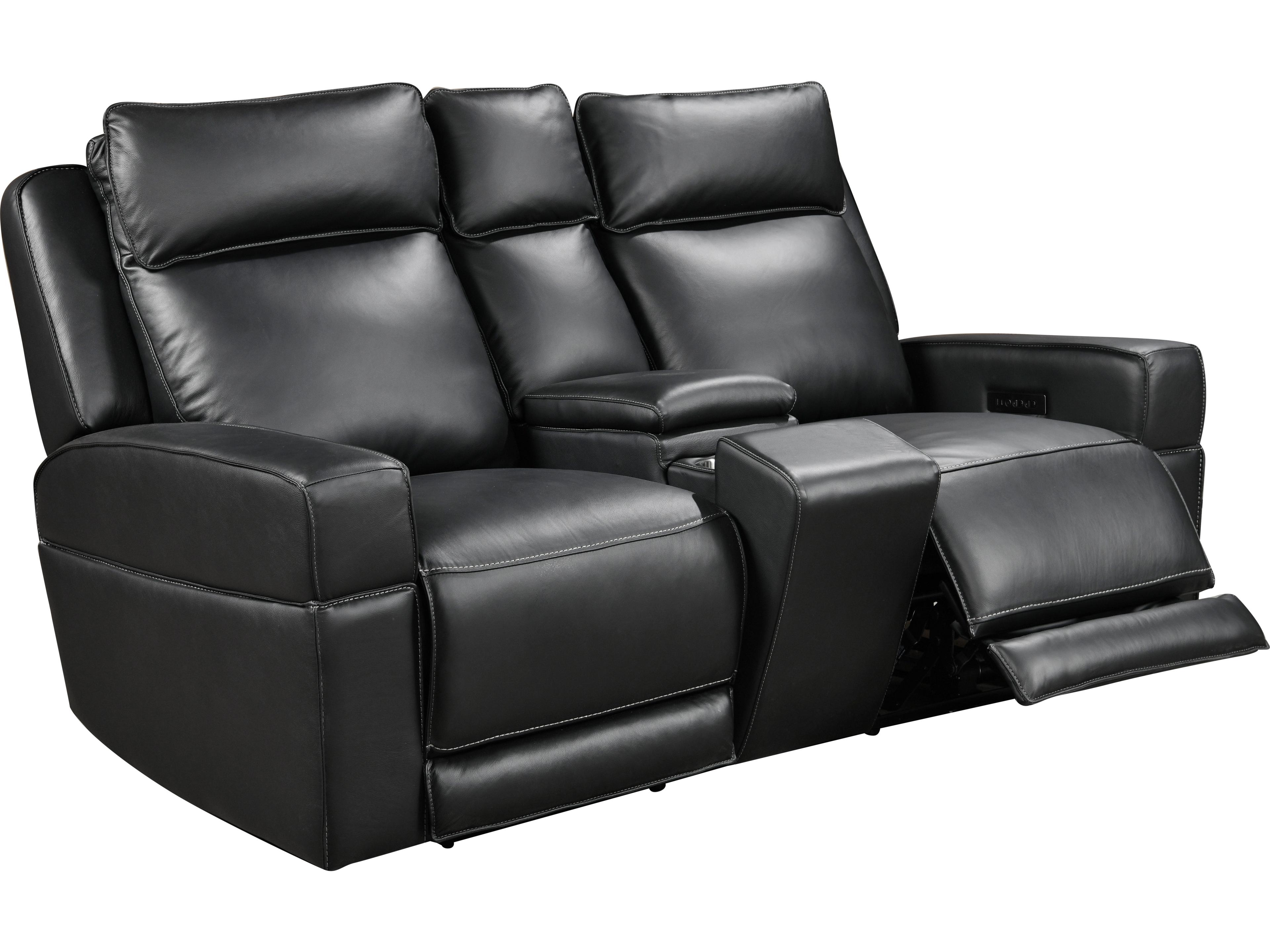 Leather Italia USA Valley Loveseat - Console - P2 - Zg 8034Lv