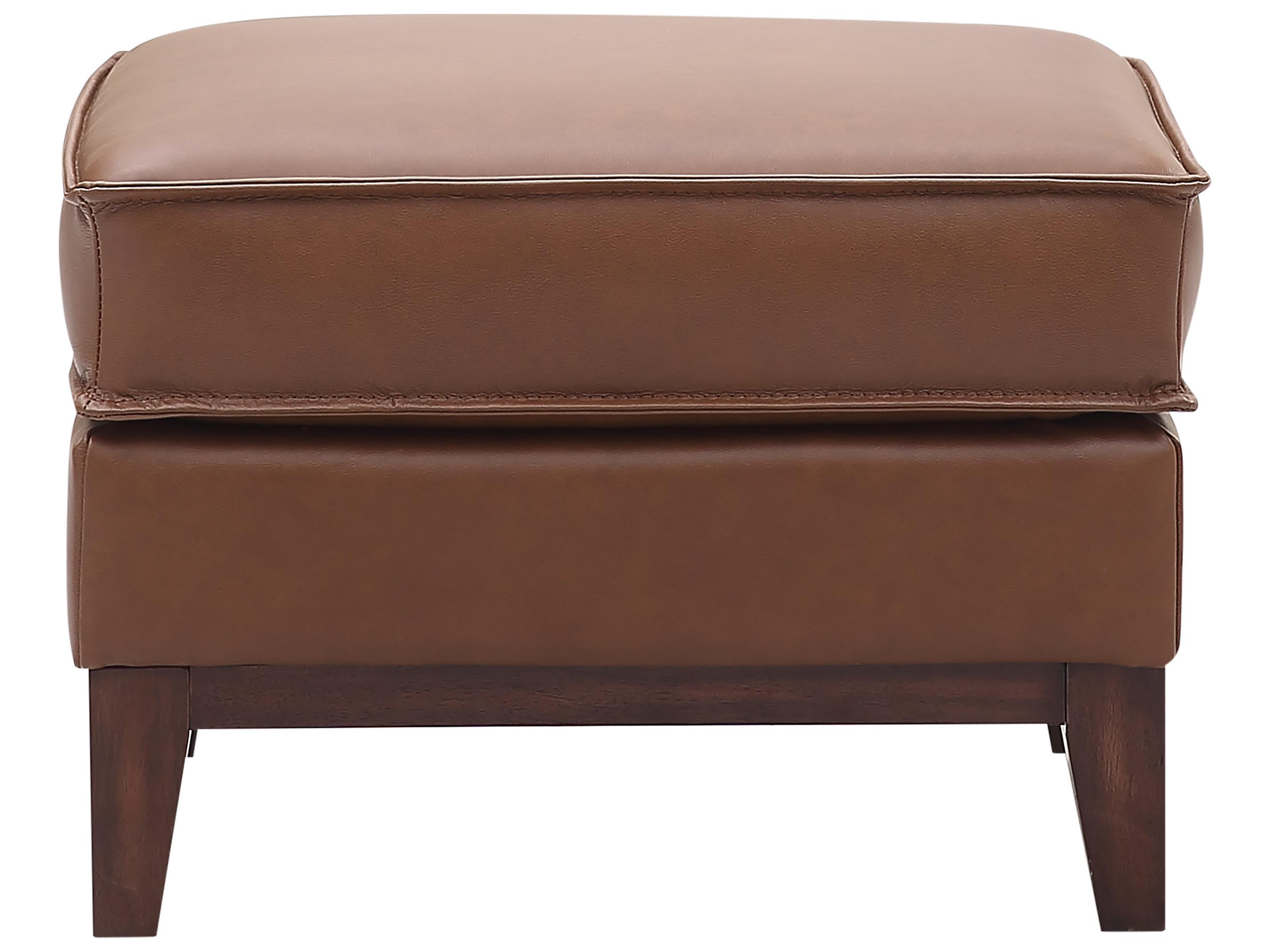 Leather Italia USA Weston Ottoman 1015S Highland Saddle Leathe