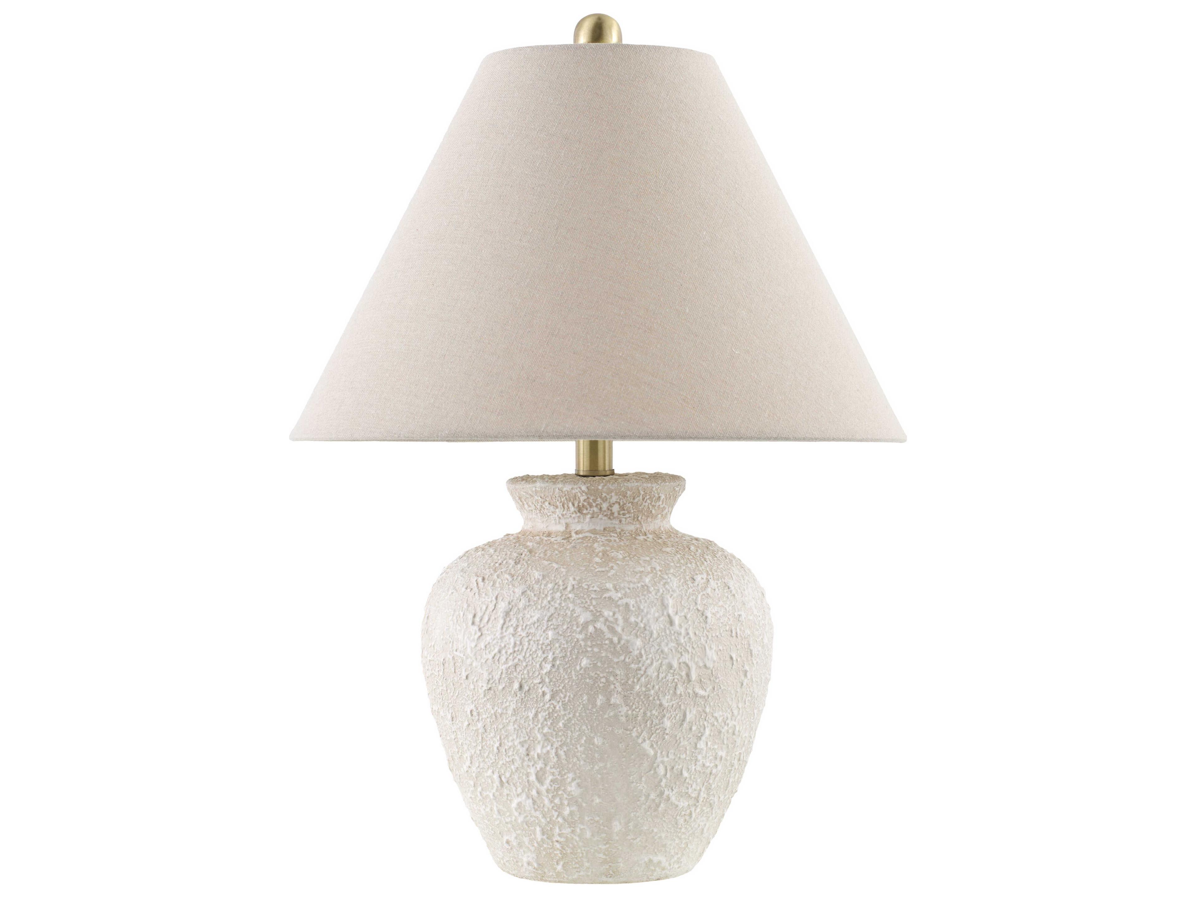 Livabliss by Surya Dalle Light Gray White Table Lamp