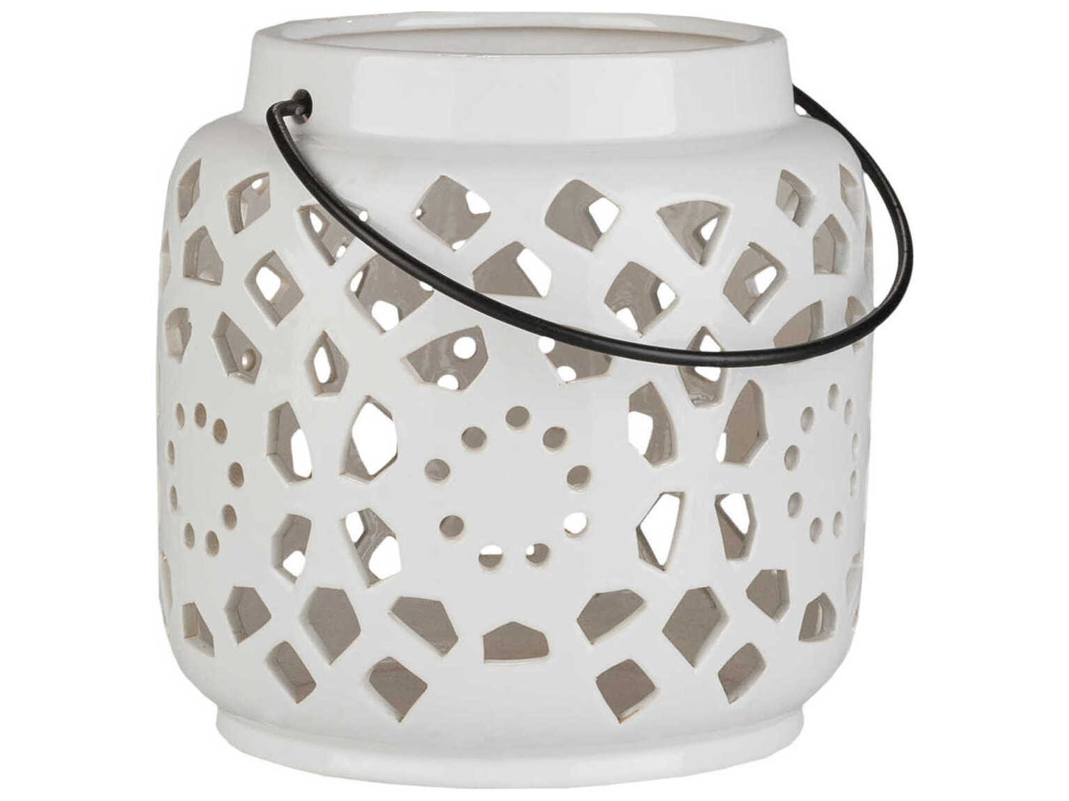 Livabliss by Surya Avery White Lantern