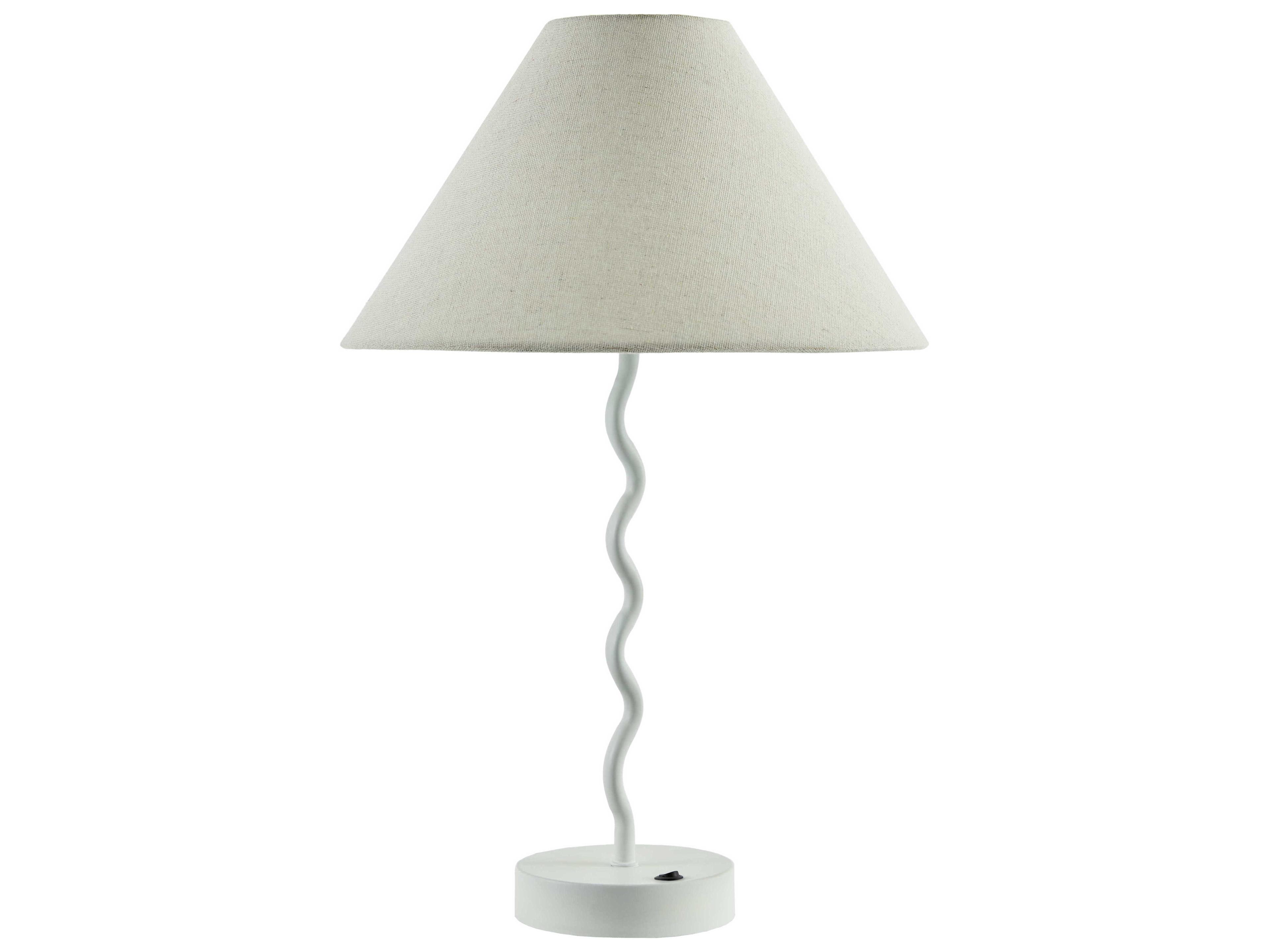Livabliss by Surya Begonia White Table Lamp (Set of 2)
