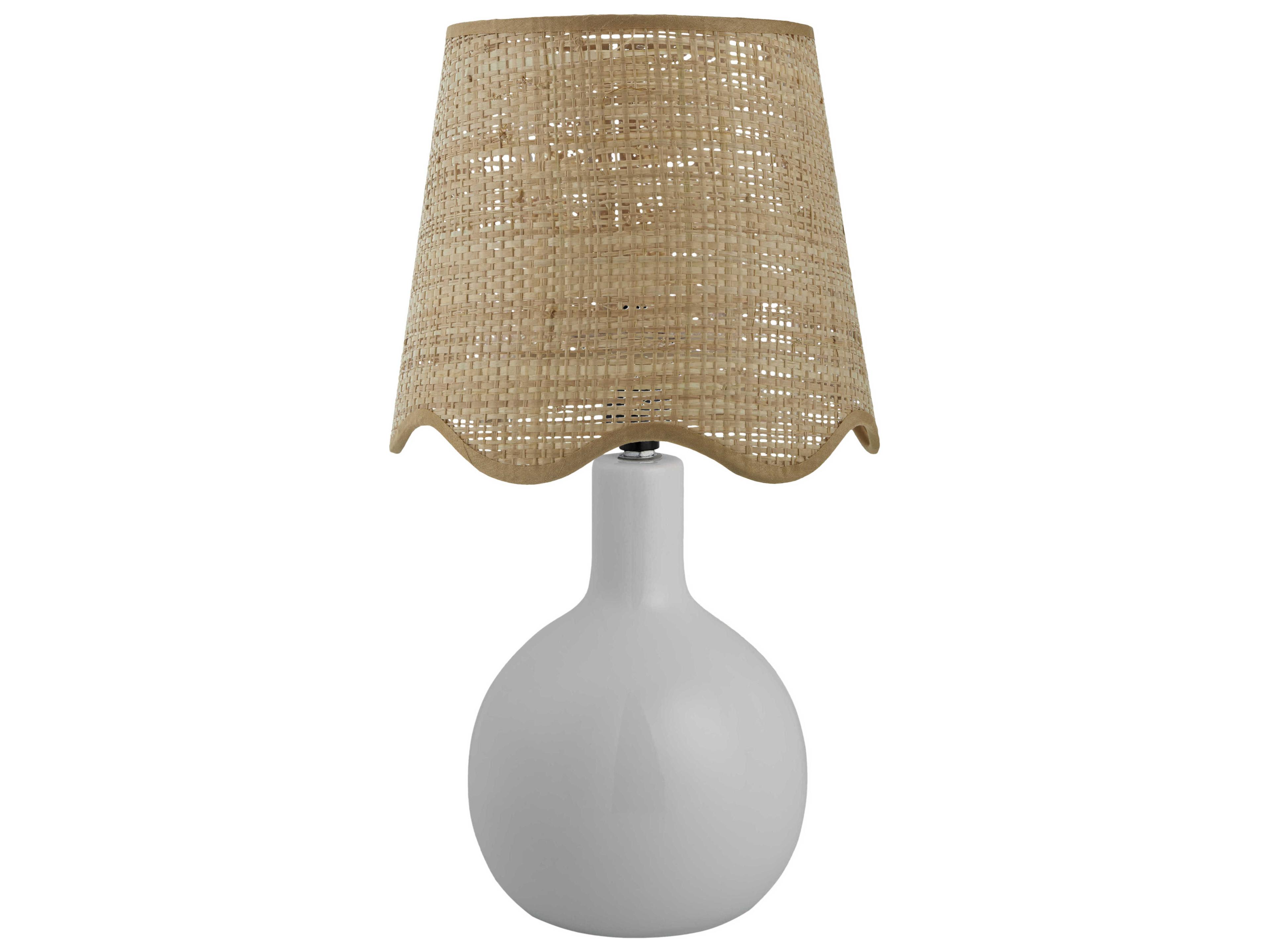 Livabliss by Surya Balbao White Table Lamp