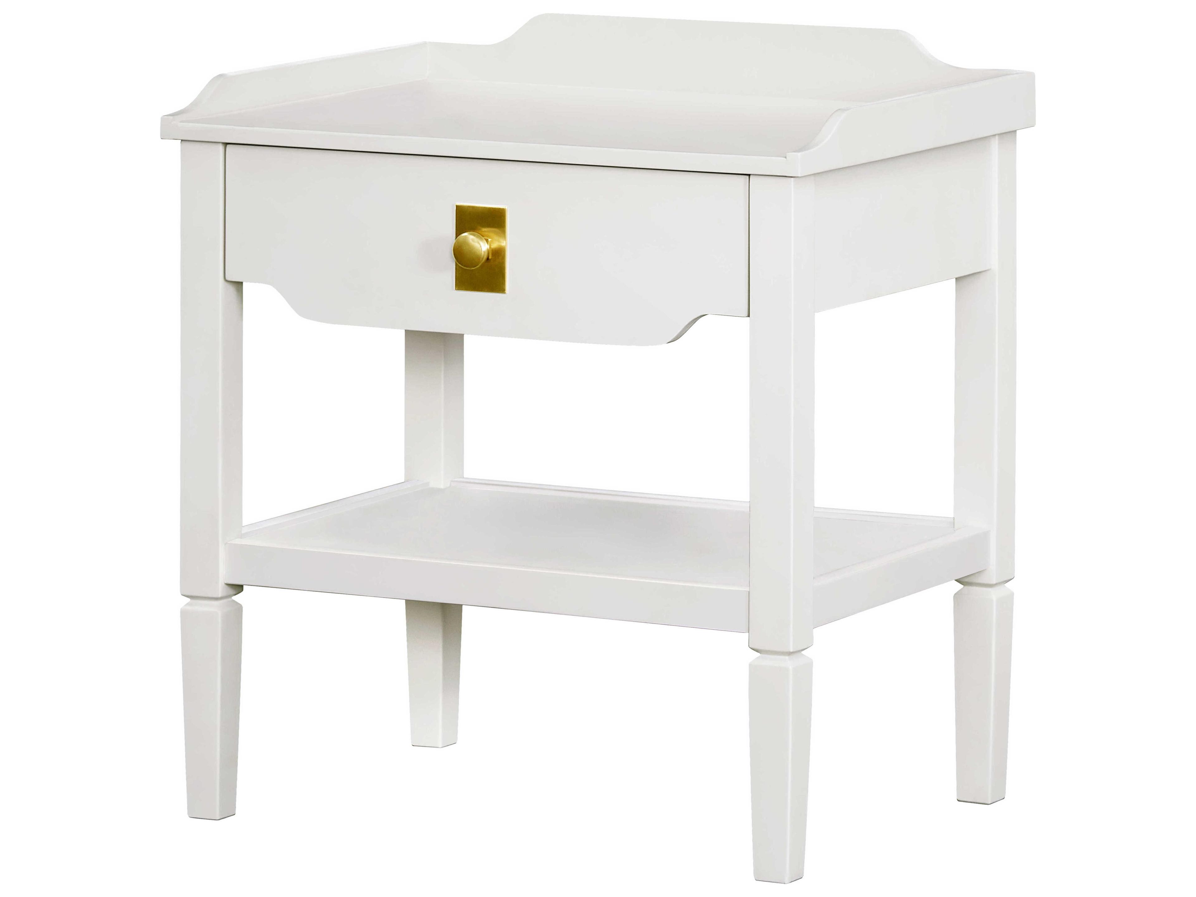 Livabliss by Surya Becki Owens Doheny Rectangular Wood White End Table