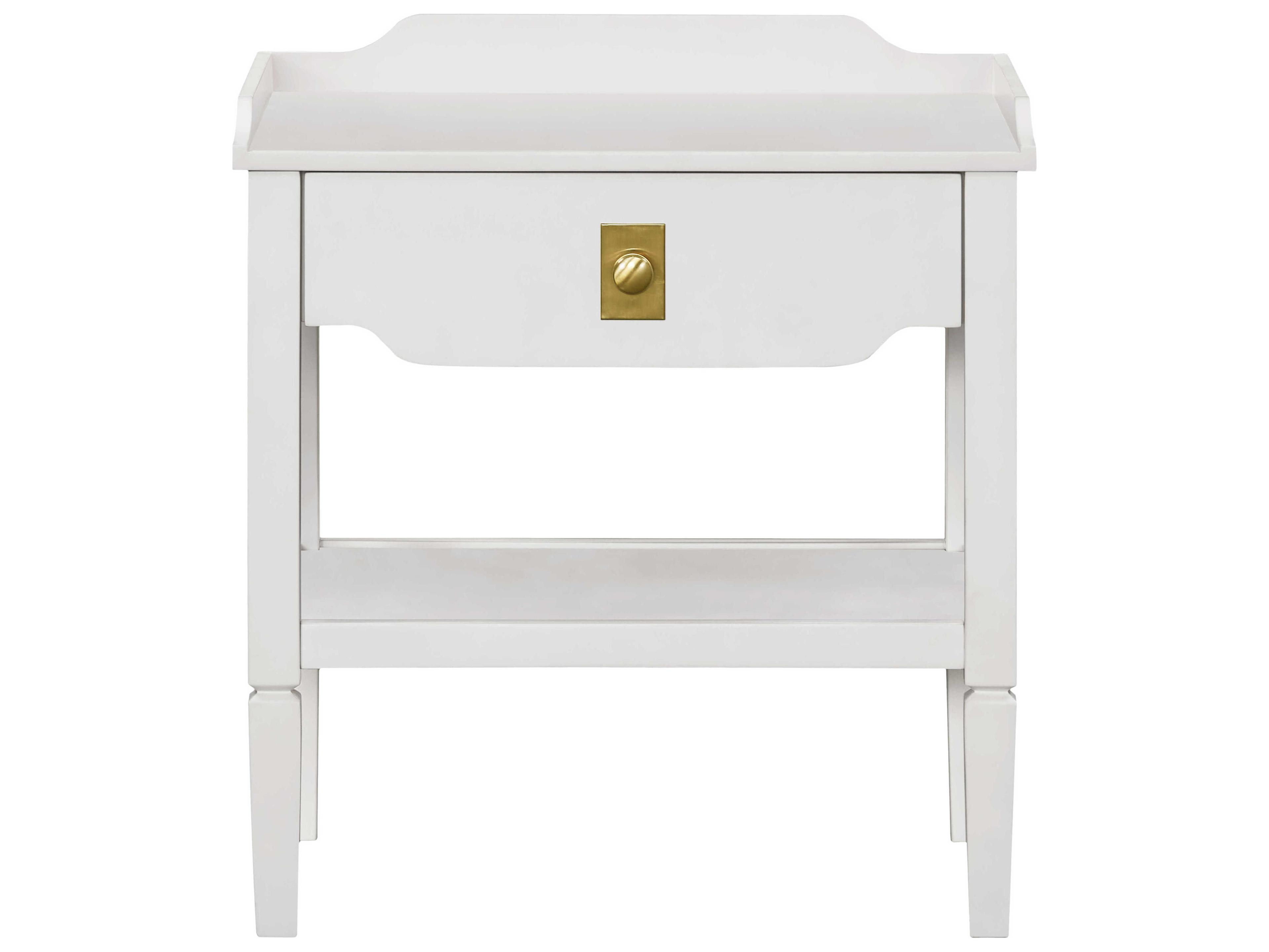 Livabliss by Surya Becki Owens Doheny Rectangular Wood White End Table