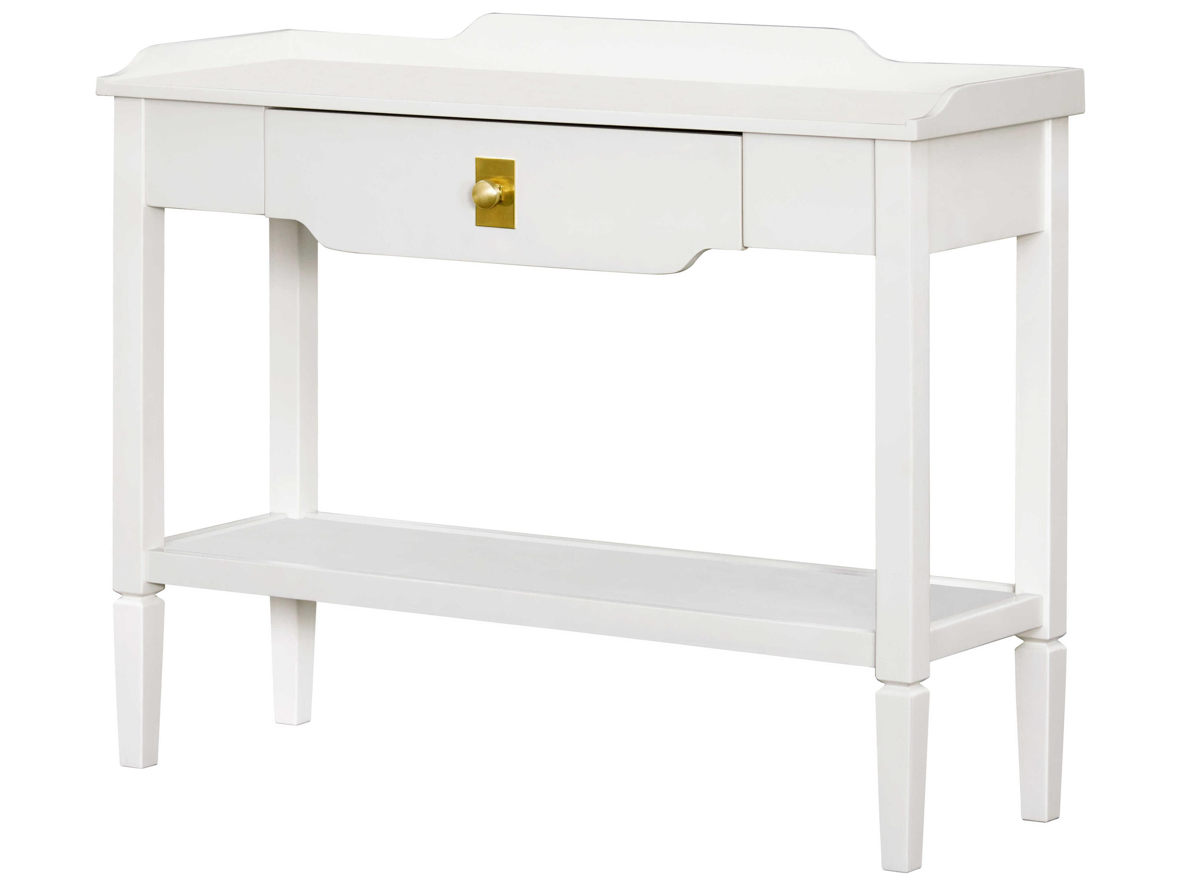 Livabliss by Surya Becki Owens Doheny Rectangular Wood White Console Table