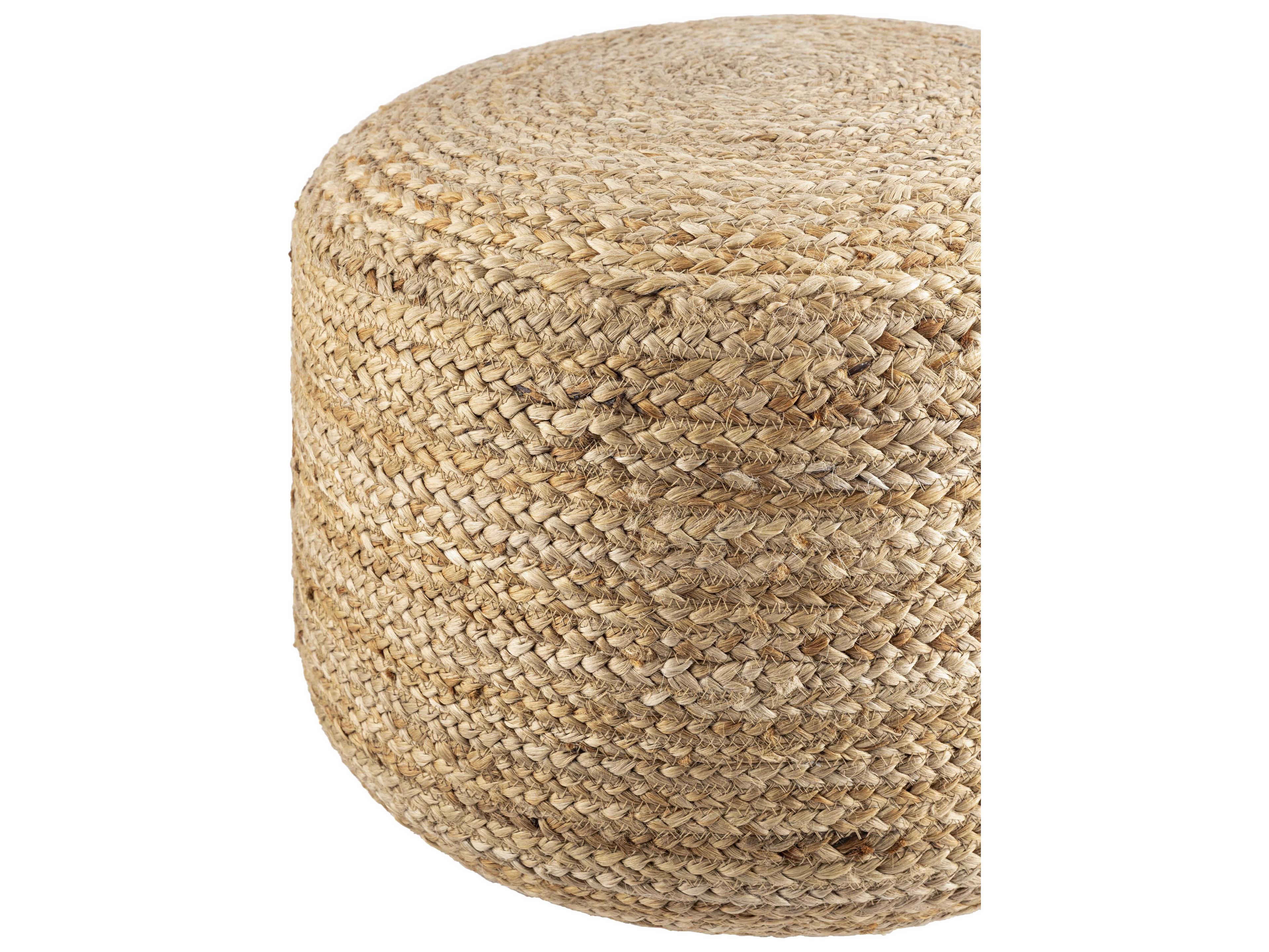 Livabliss by Surya Budapest Beige Pouf