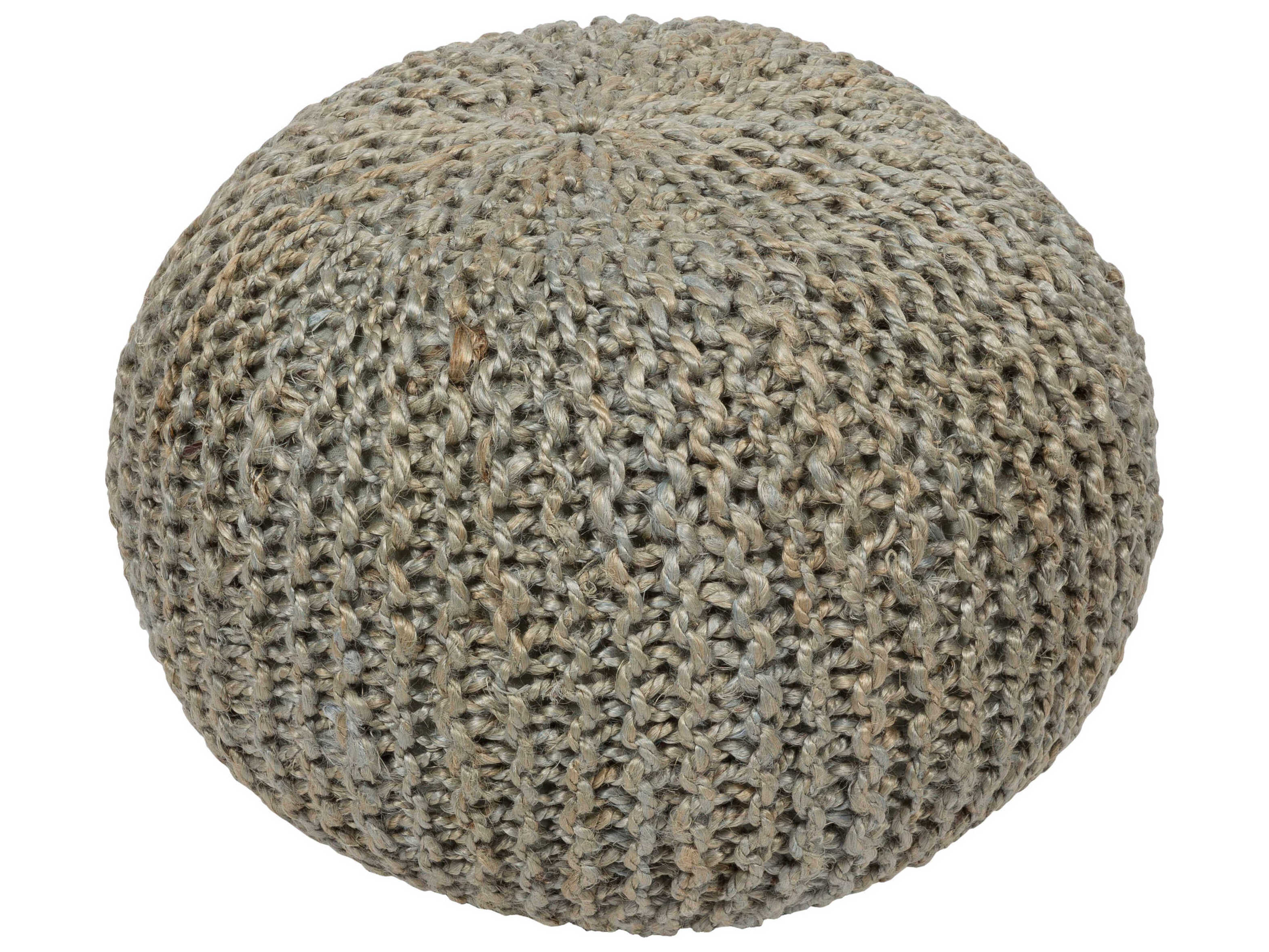 Livabliss by Surya Bermuda Slate Gray Ottoman