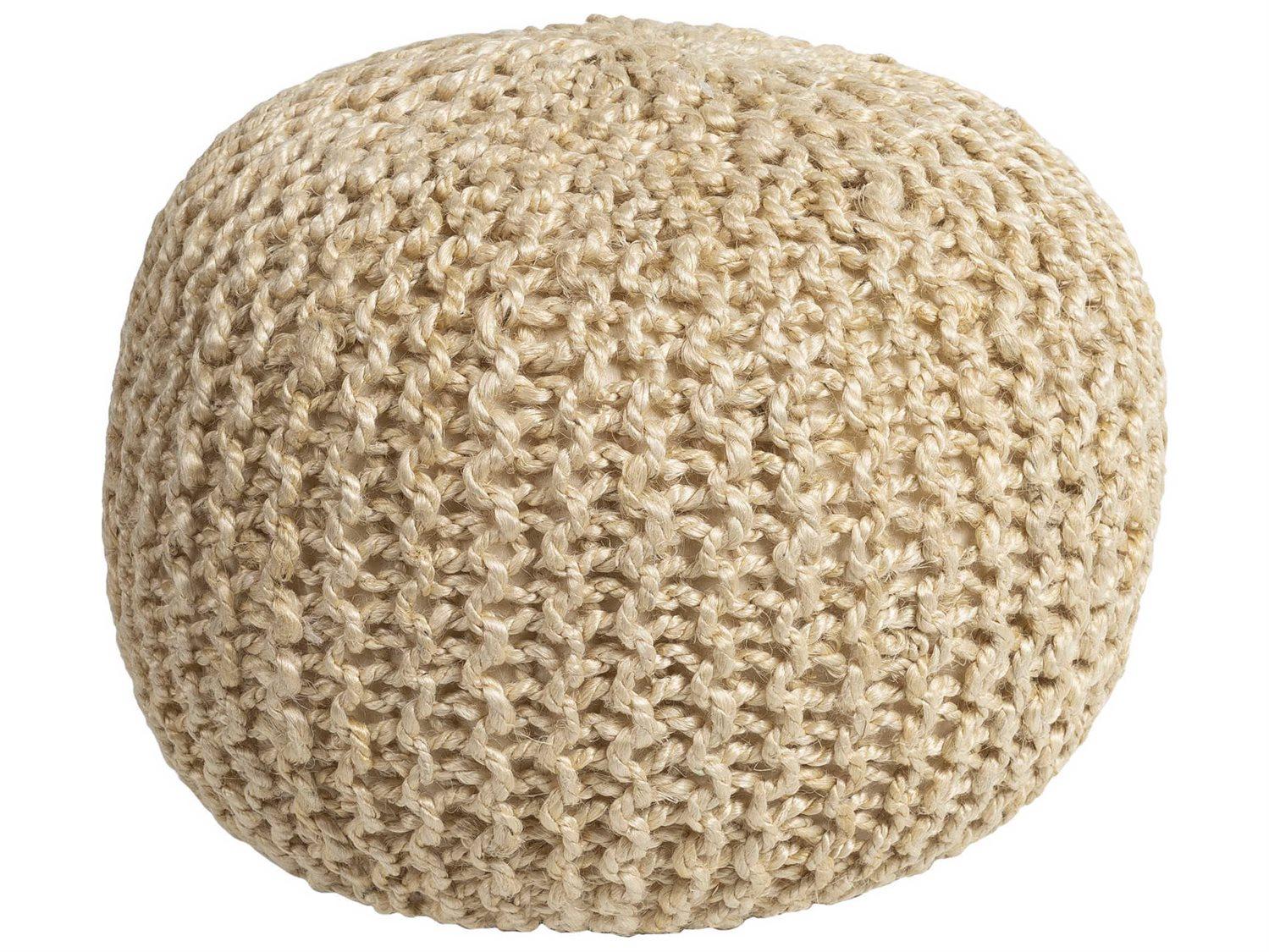 Livabliss by Surya Bermuda Butter Cream Ottoman