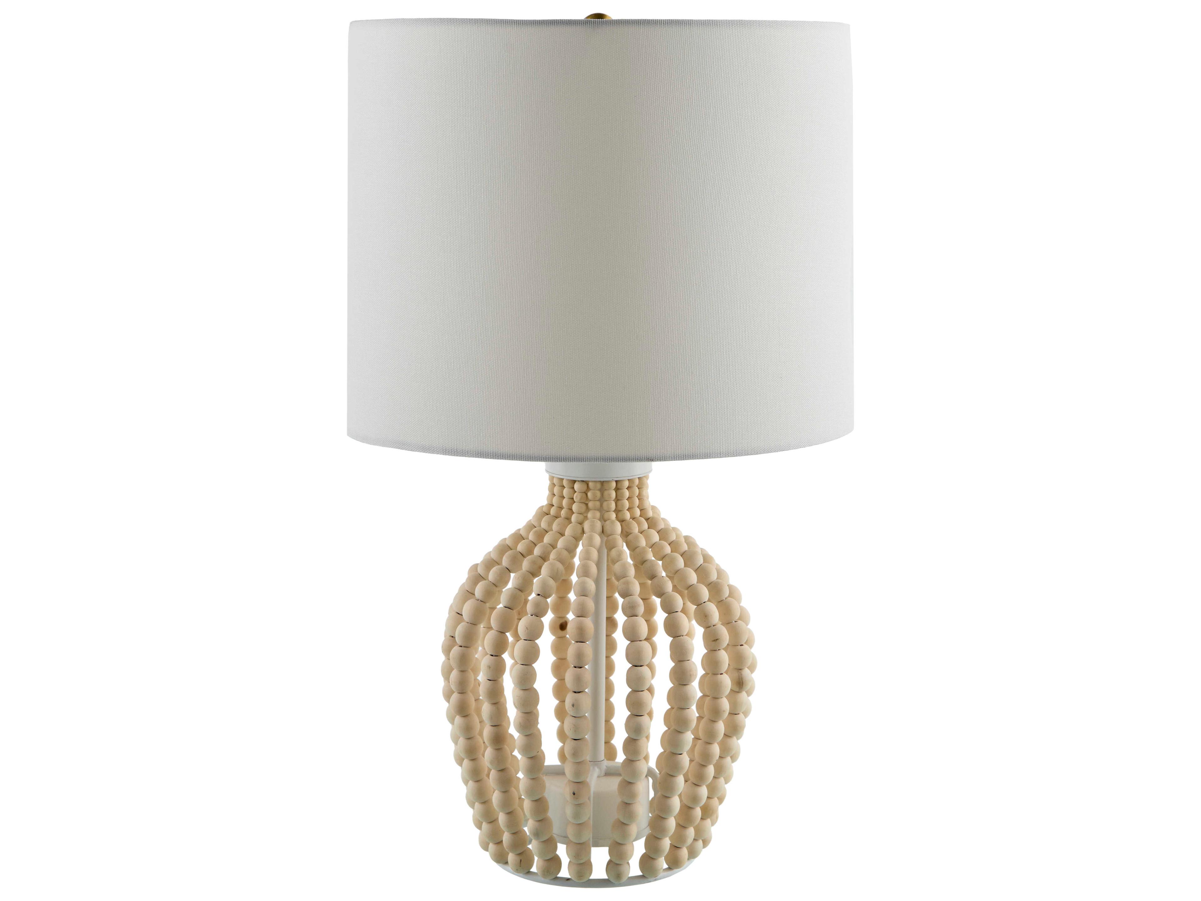 Livabliss by Surya Bawku White Table Lamp