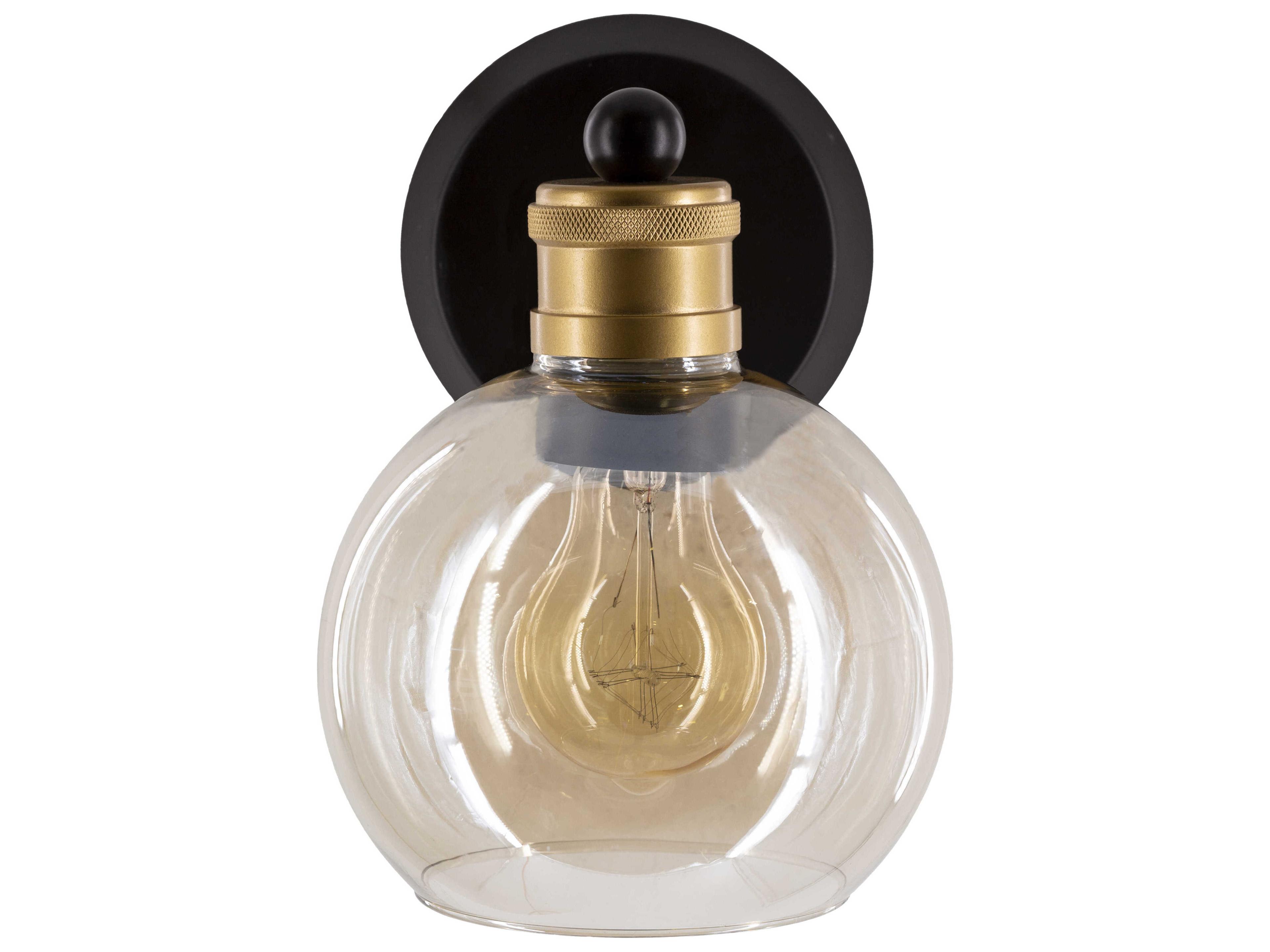 Livabliss by Surya Coley 1-Light Black Wall Sconce