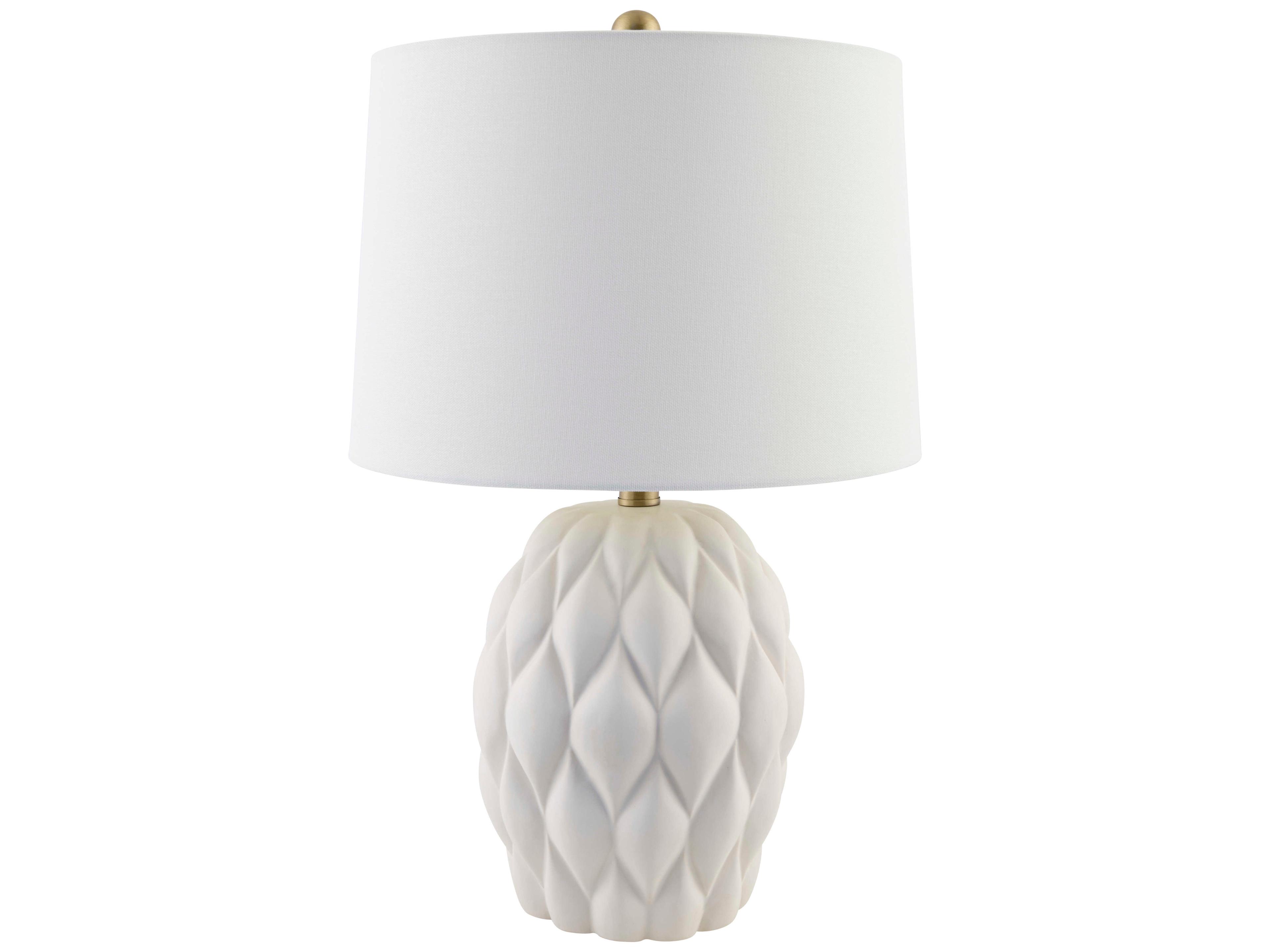 Livabliss by Surya Cagli Cream White Table Lamp