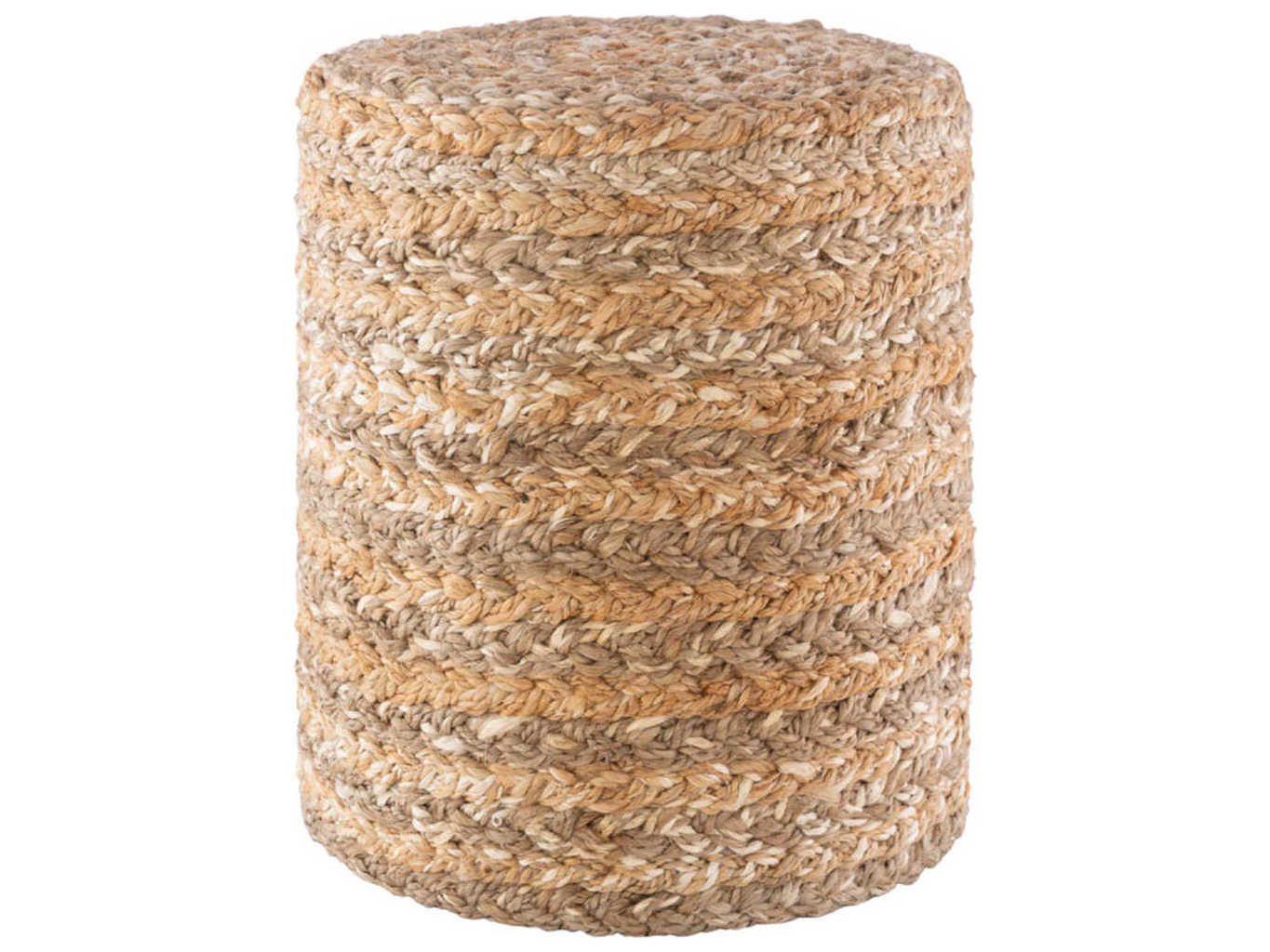 Livabliss by Surya Durban Khaki Camel Beige Brown Ottoman