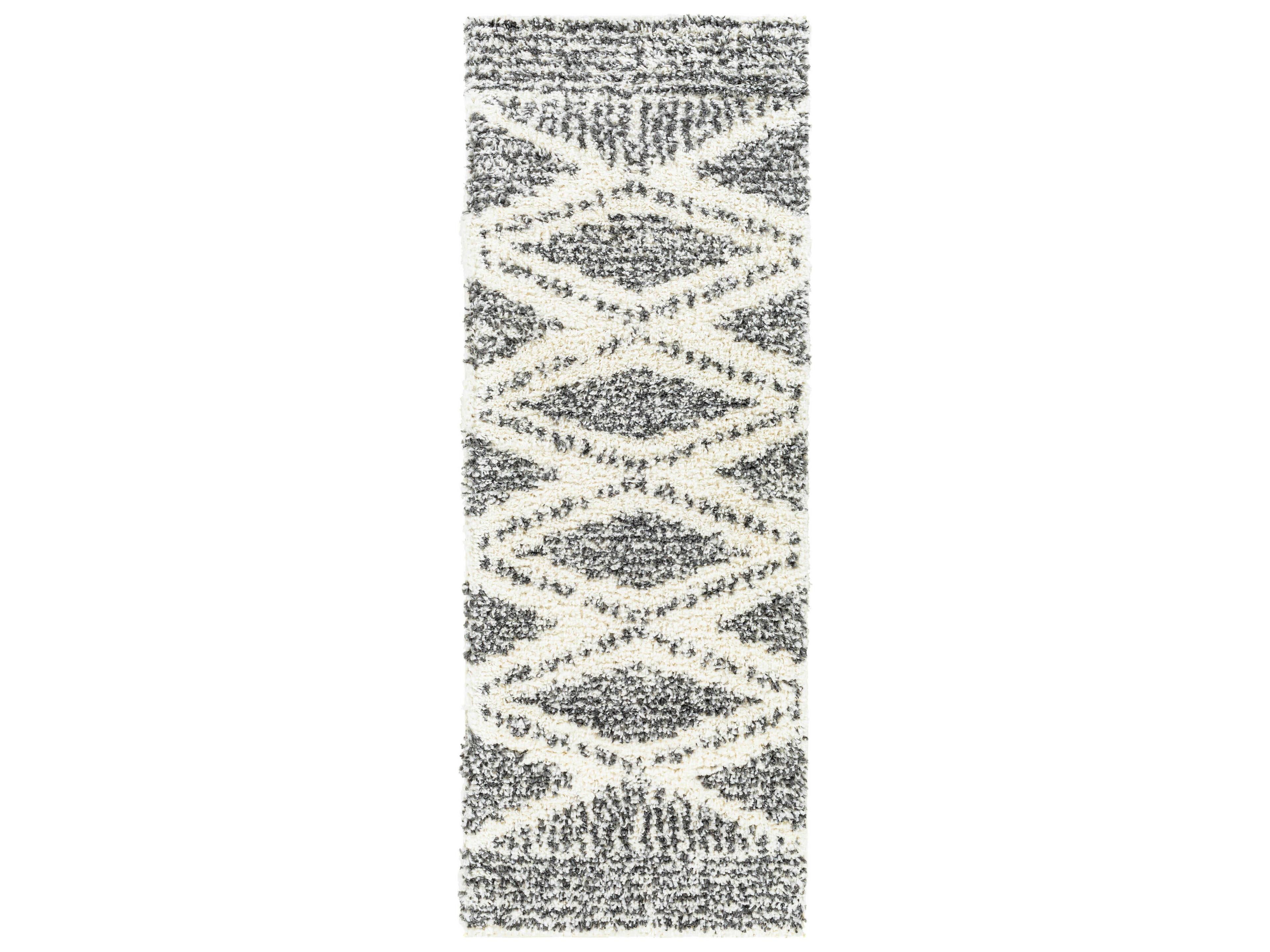 Livabliss by Surya Deluxe Shag Geometric Runner Area Rug