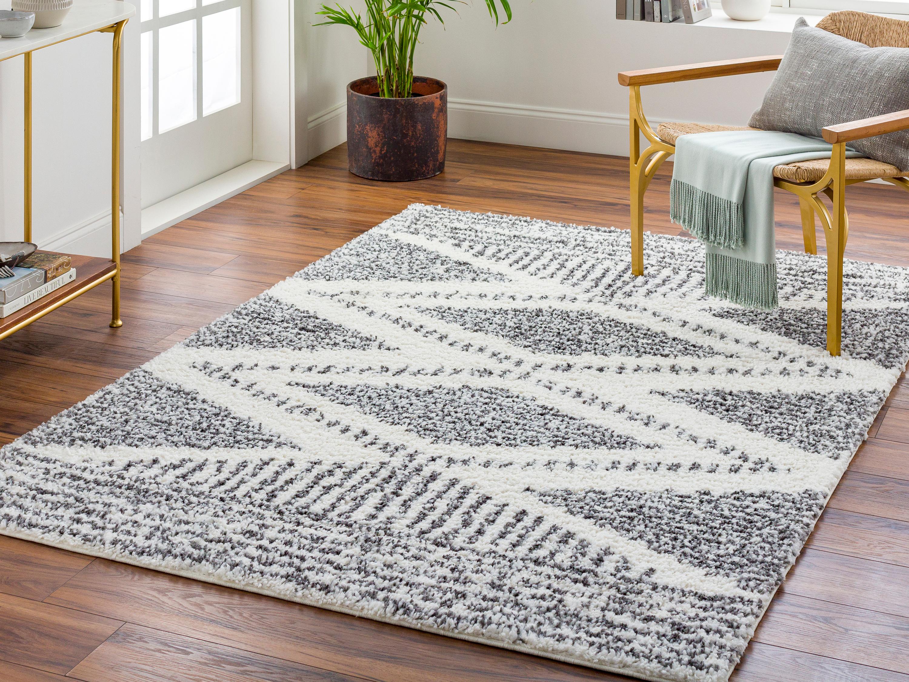 Livabliss by Surya Deluxe Shag Geometric Area Rug