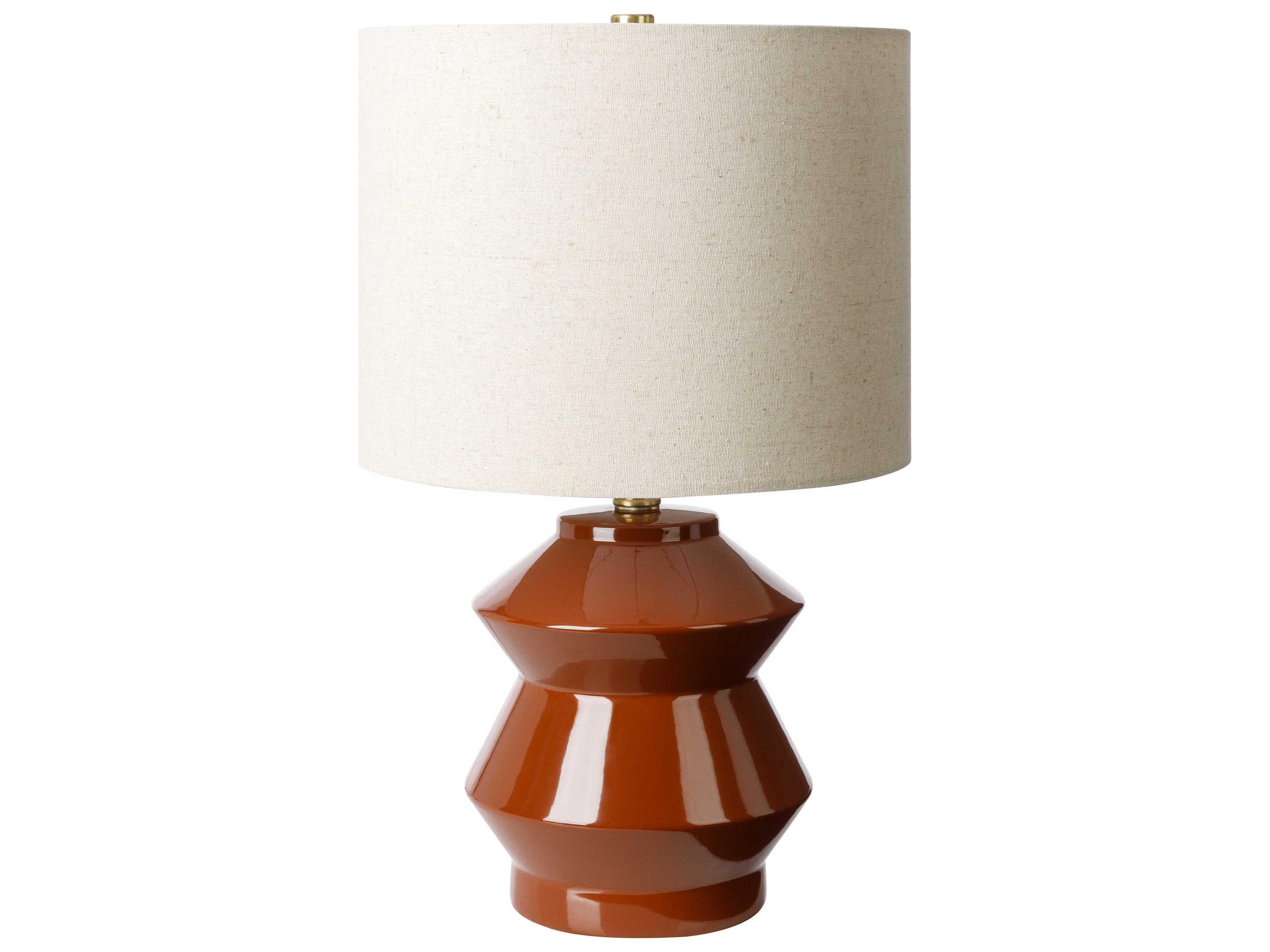 Livabliss by Surya Edison Burnt Orange Table Lamp