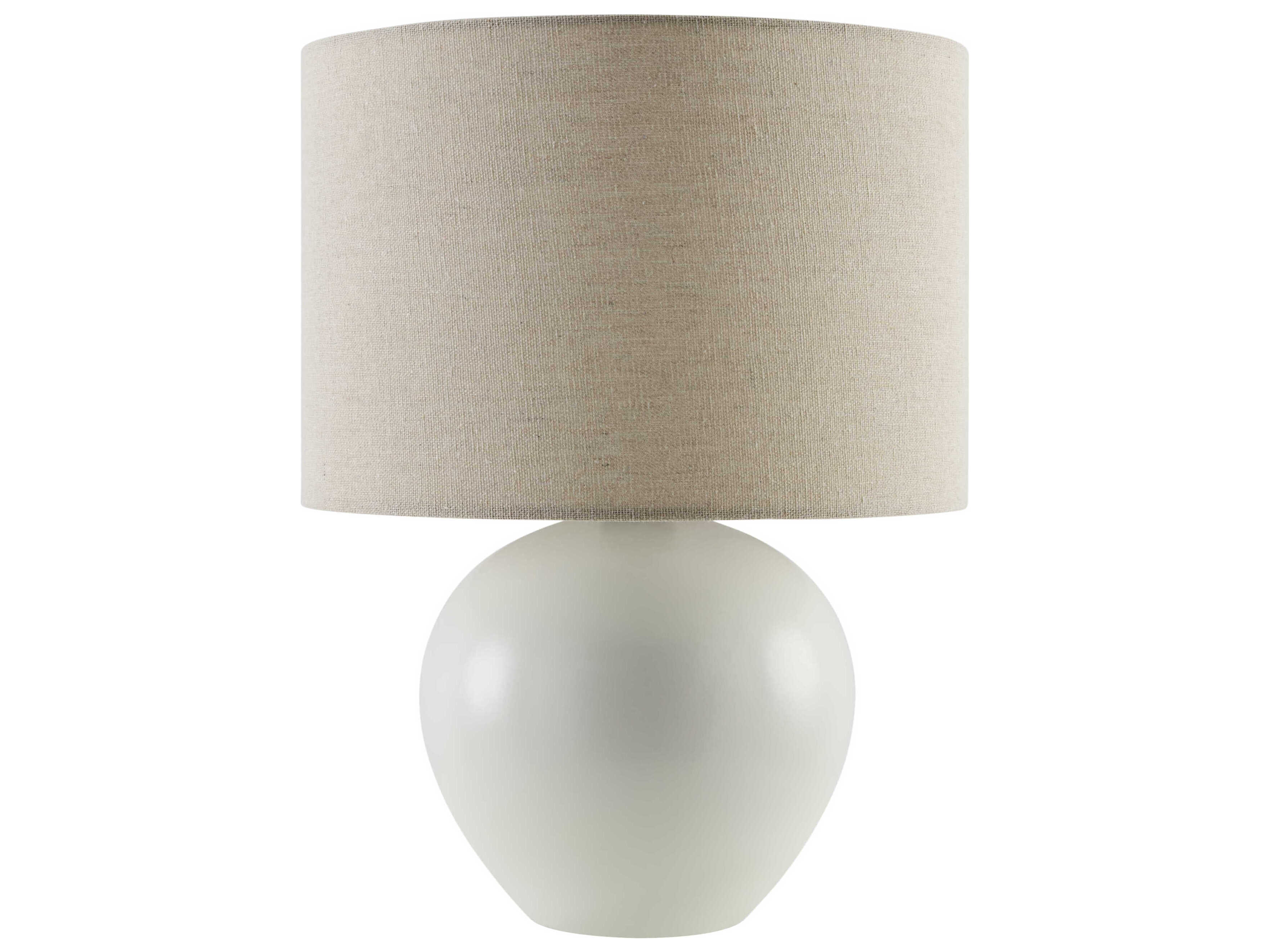 Livabliss by Surya Elio White Table Lamp