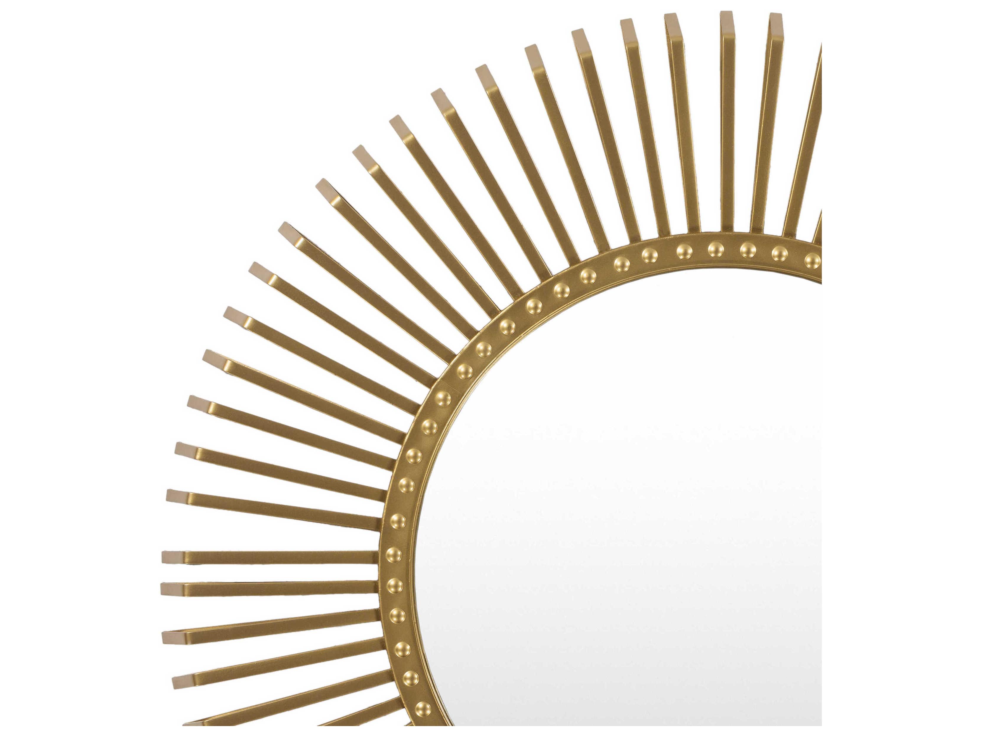 Livabliss by Surya Errol Gold Wall Mirror Sunburst