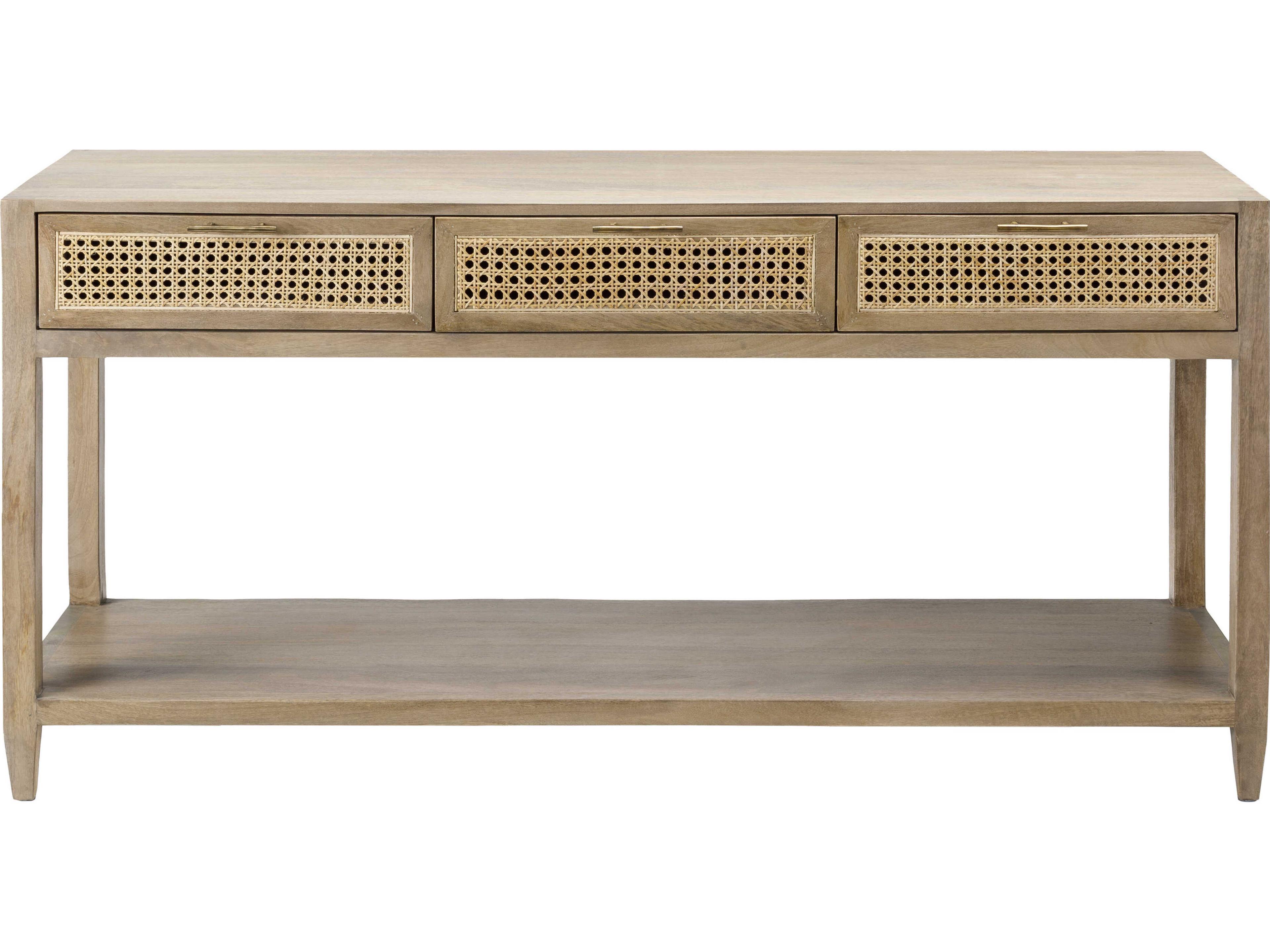 Livabliss by Surya Etewah Rectangular Wood Brown Console Table