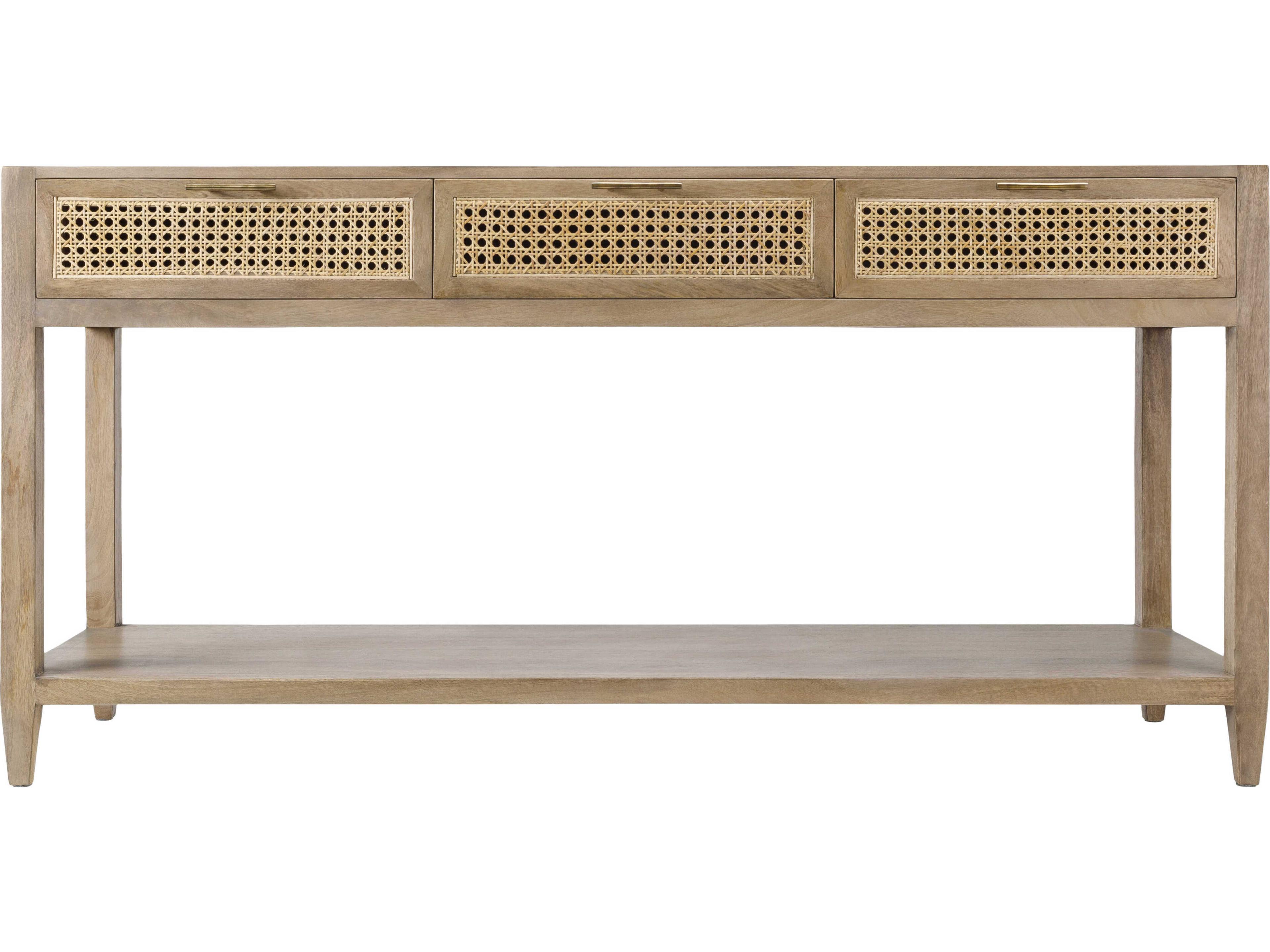 Livabliss by Surya Etewah Rectangular Wood Brown Console Table