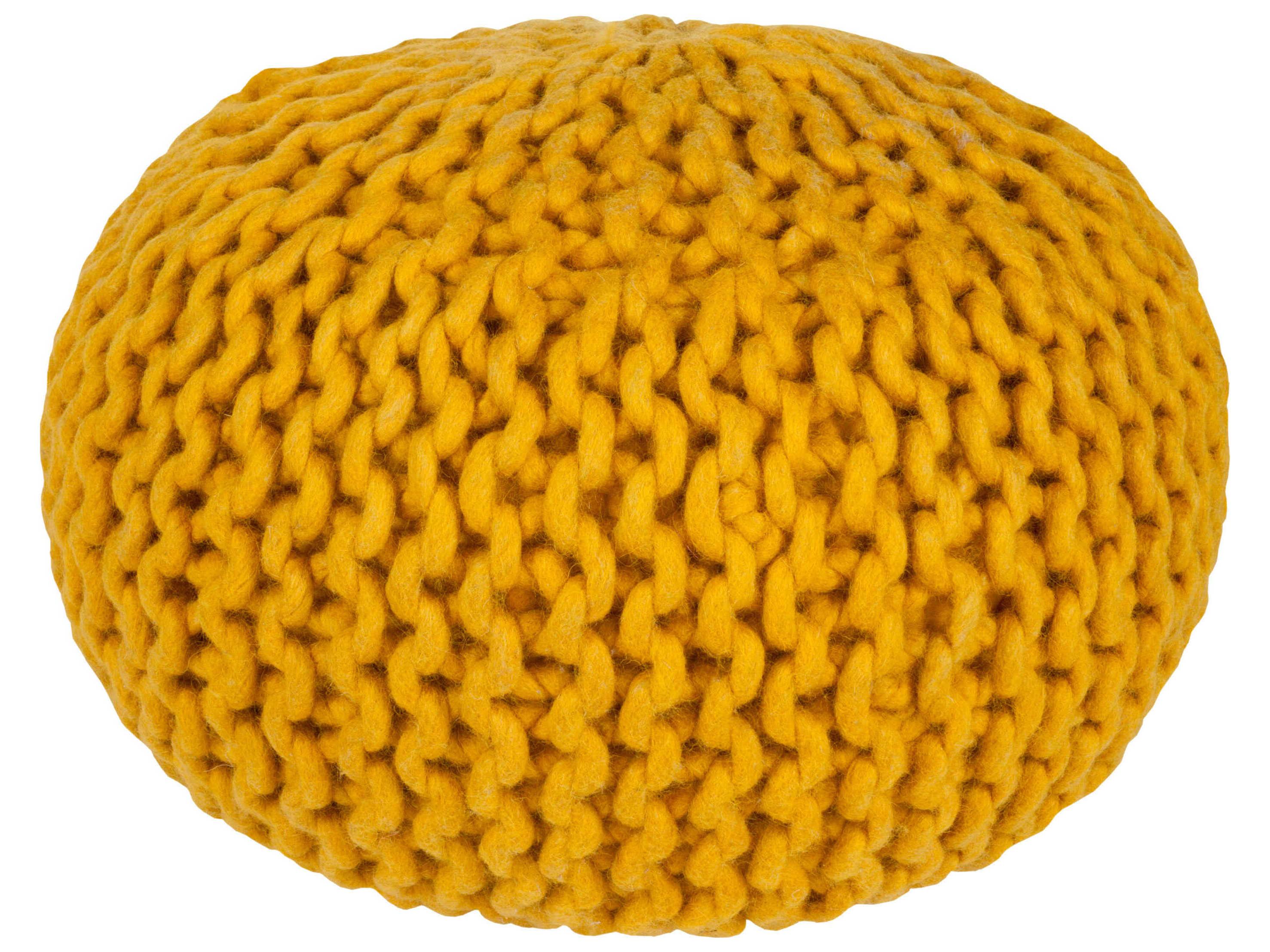 Livabliss by Surya Fargo Mustard Yellow Ottoman