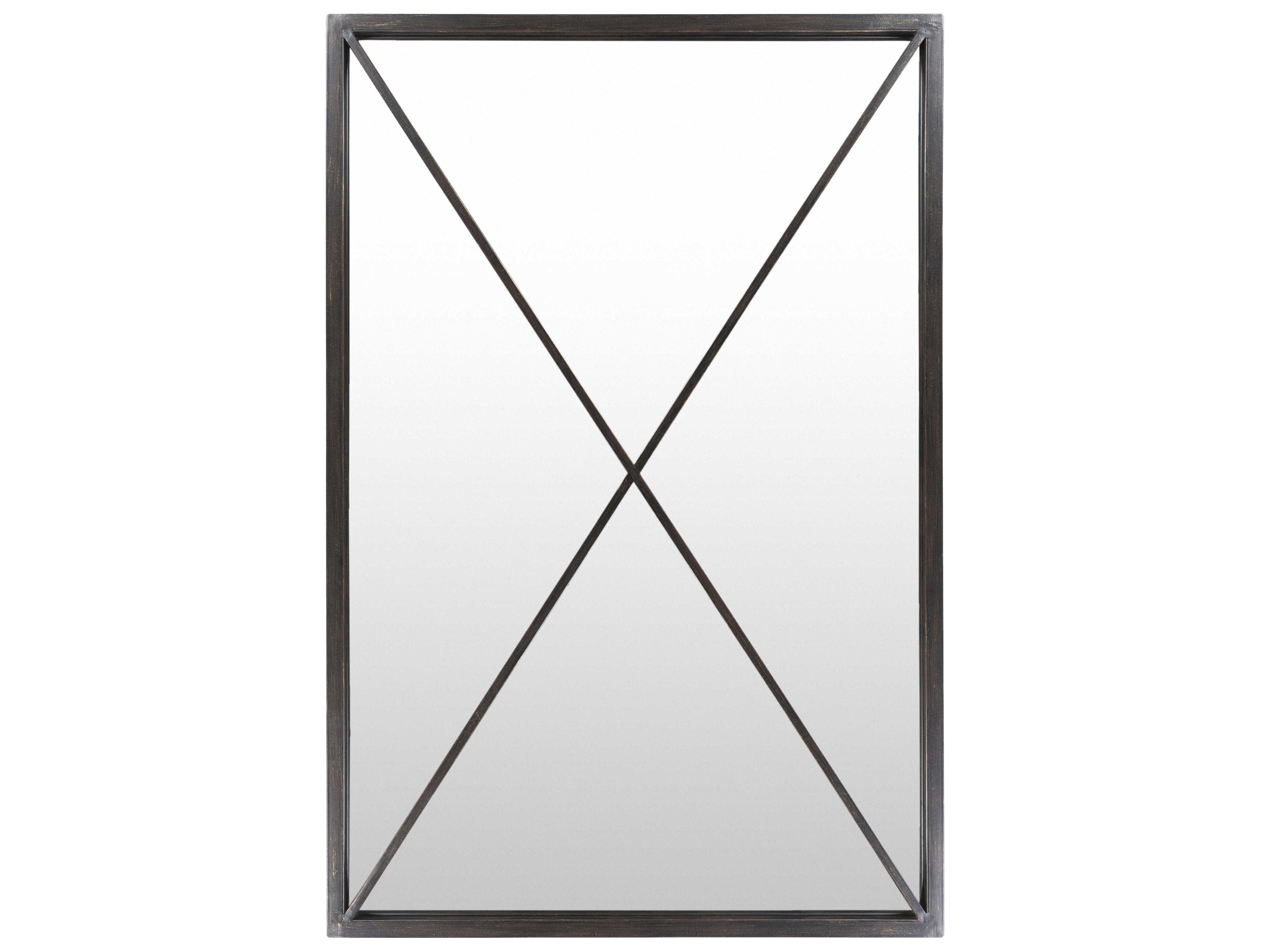 Livabliss by Surya Forge Black Wall Mirror Rectangular