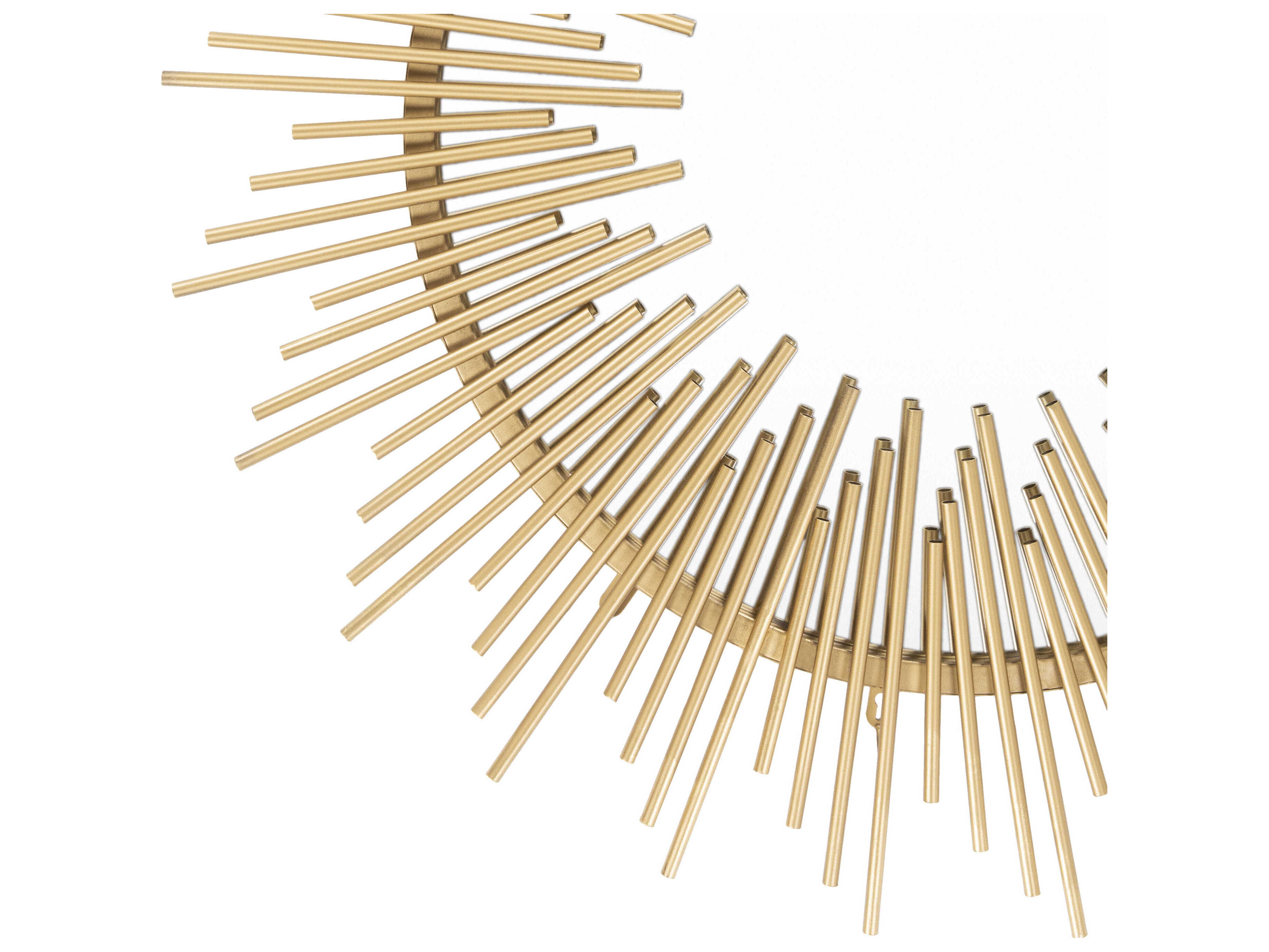 Livabliss by Surya Freda Hand Painted Gold Sunburst Wall Mirror