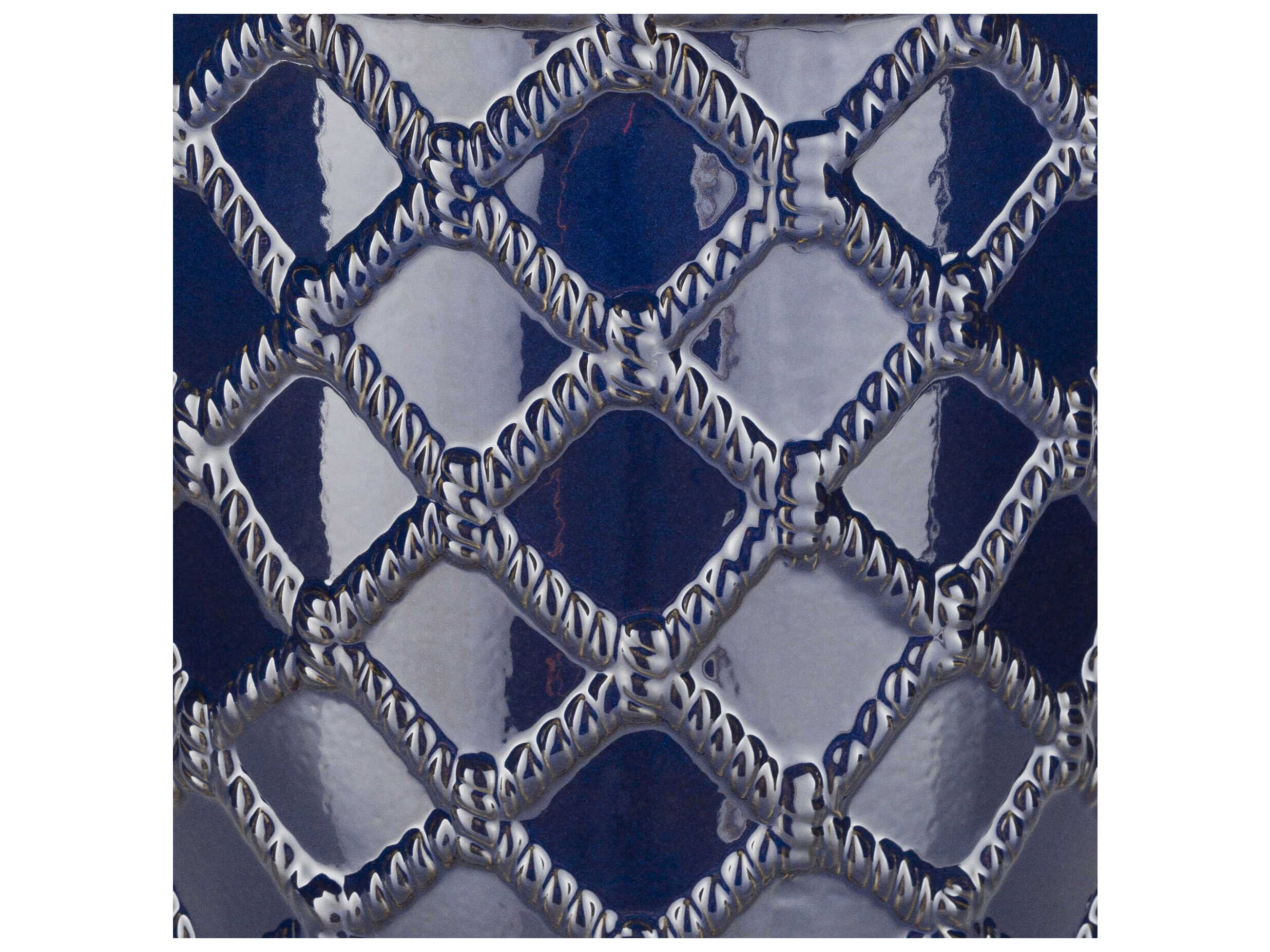 Livabliss by Surya Gaylor Navy Blue Garden Stool